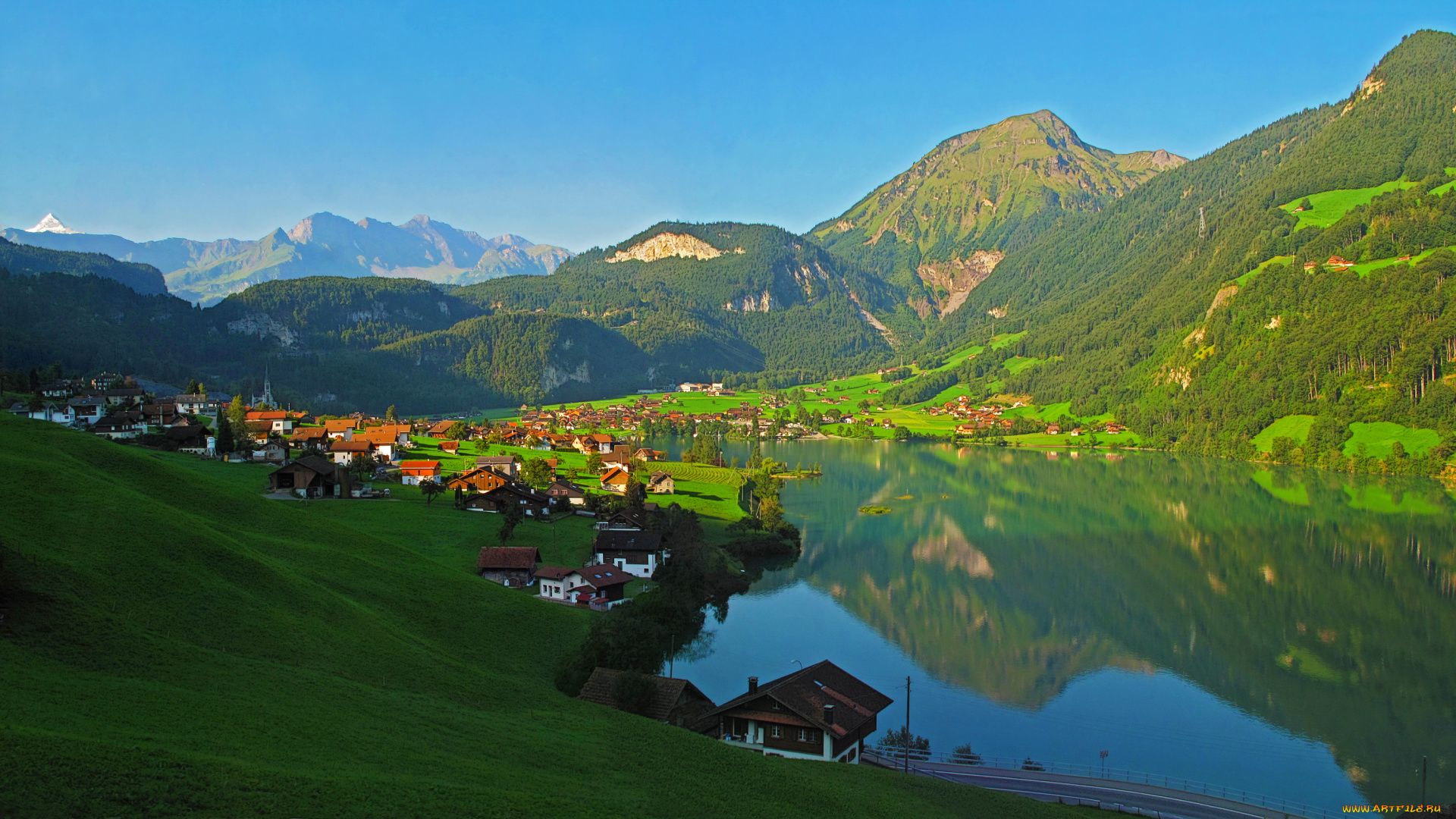 Switzerland Mountains In Summer