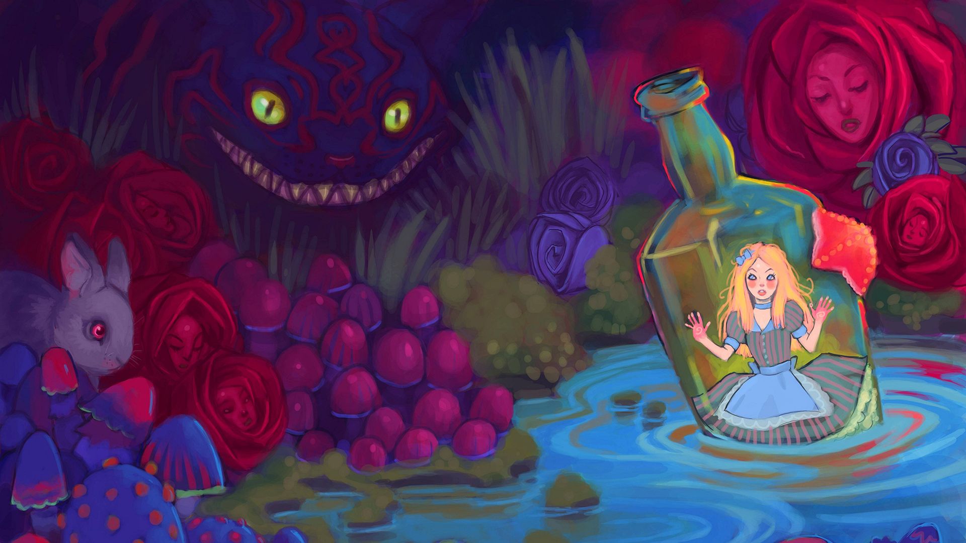 35 Alice in Wonderland Desktop Backgrounds - Wallpaperboat