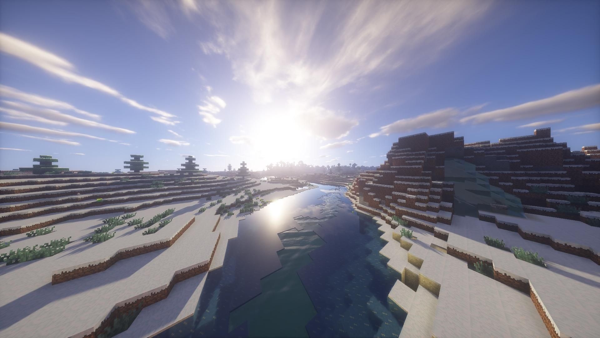 Beautiful Background Minecraft With Shaders