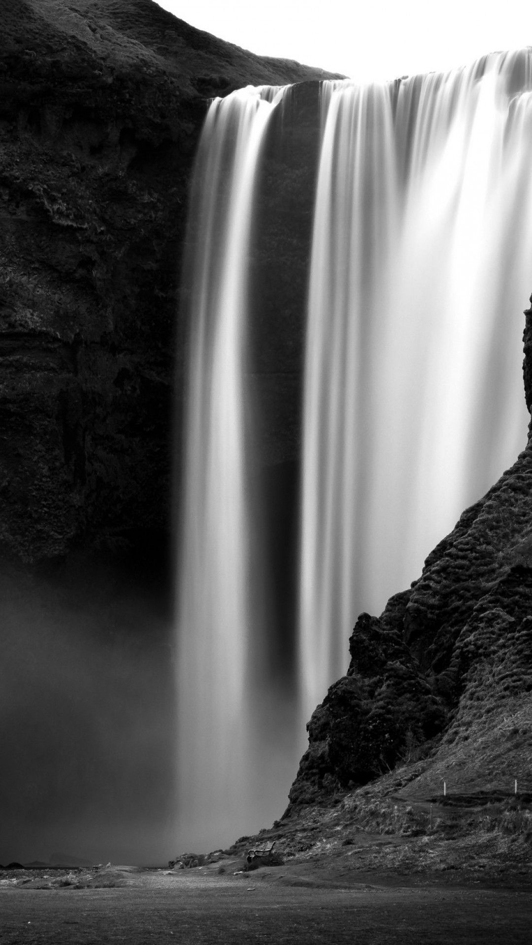 Black And White Pictures Of Nature Waterfalls