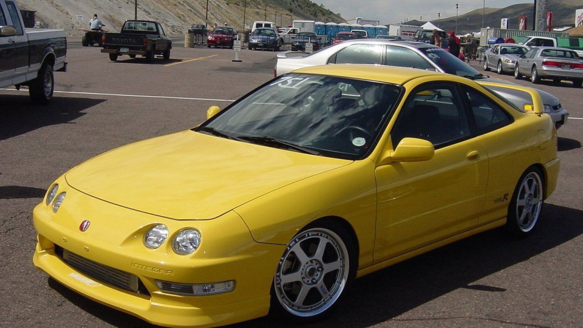 Honda Integra Db6 Yellow 