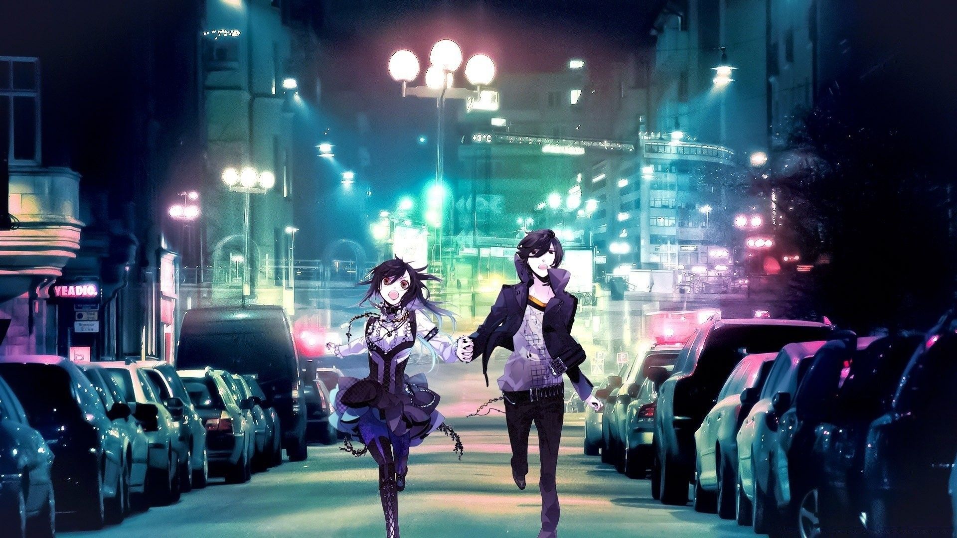 Night City Anime Art