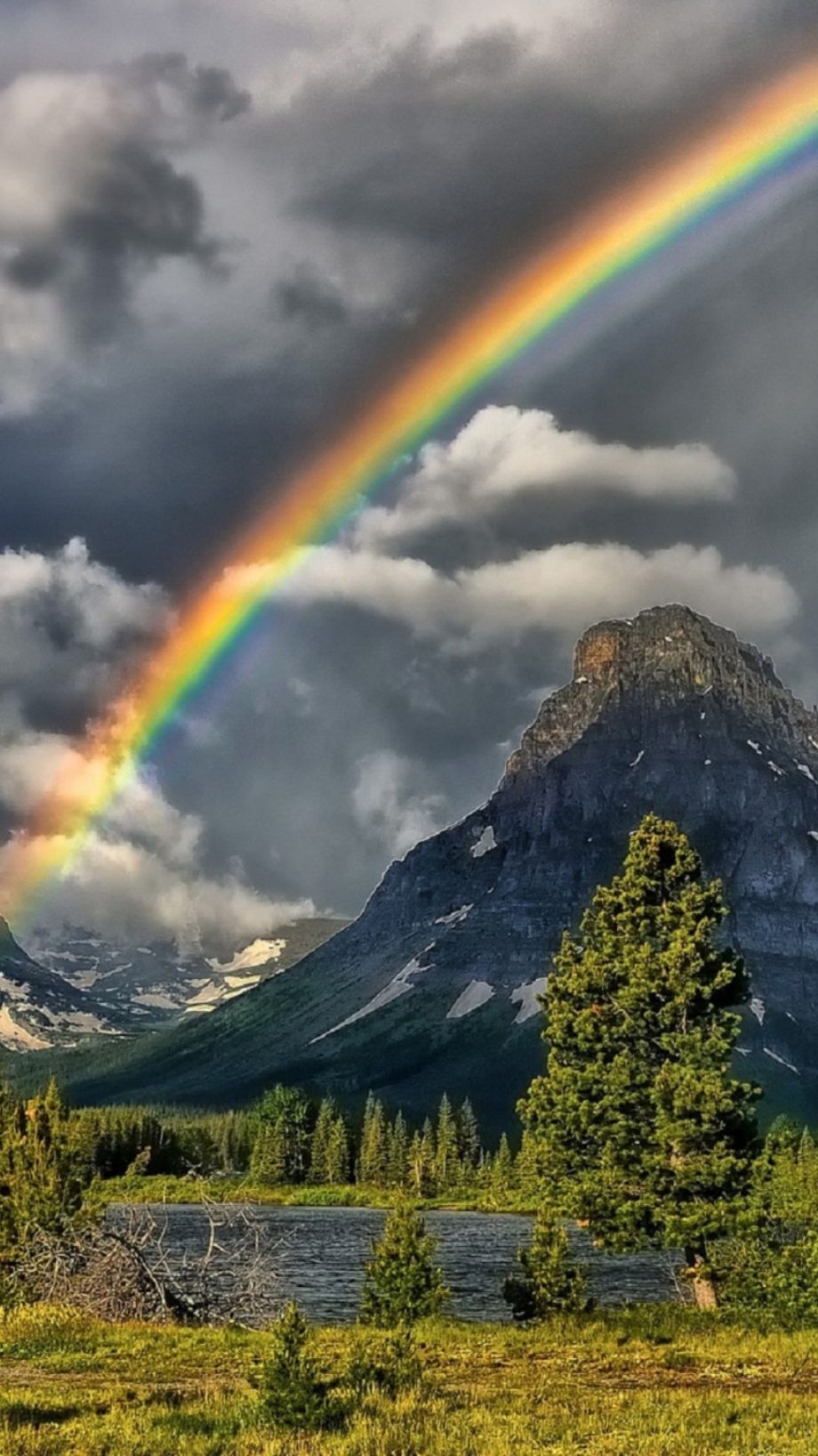 mountain travel rainbow