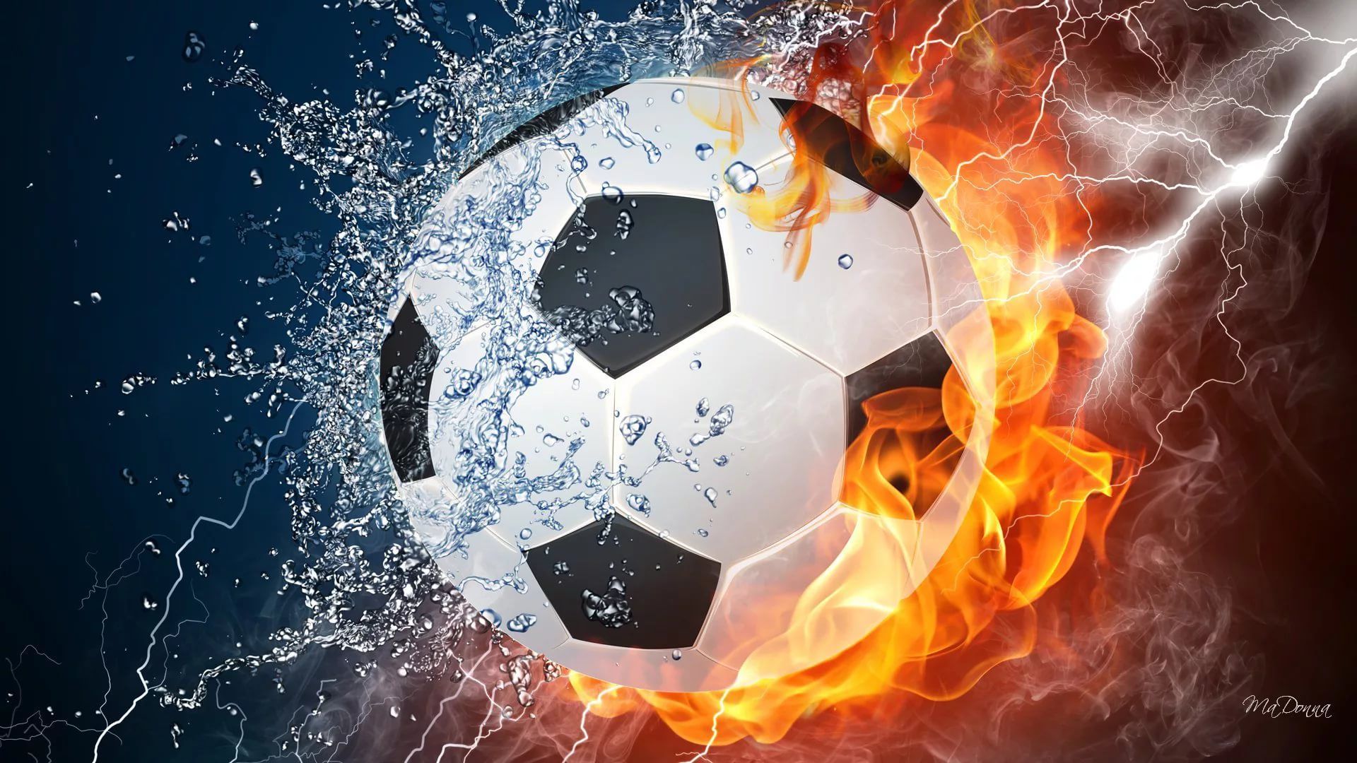 Soccer Ball On Fire