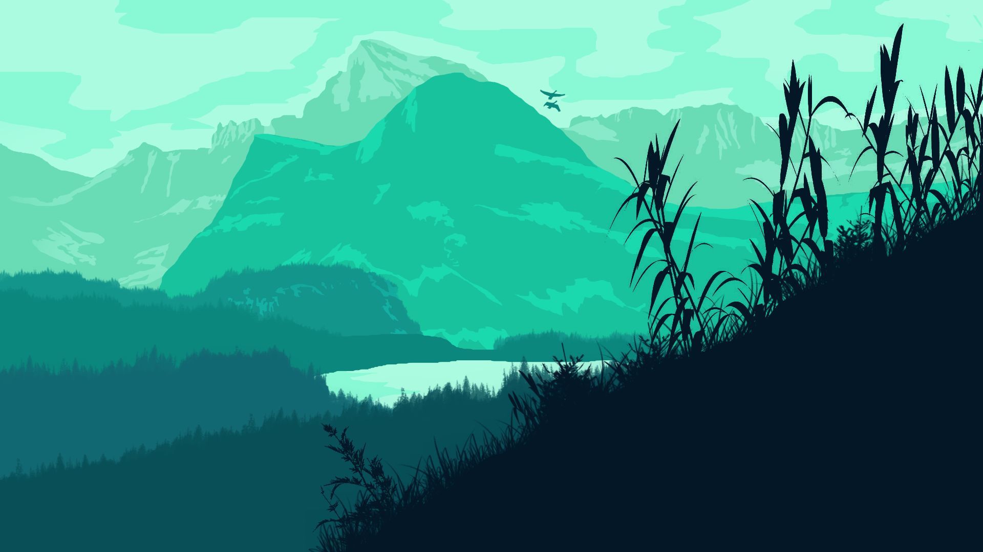 Free Mountain Vector background image