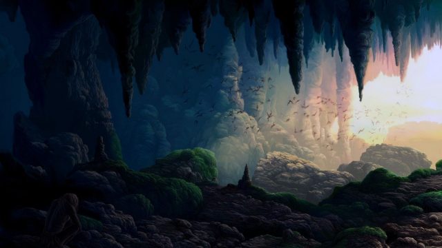 Cave desktop background free