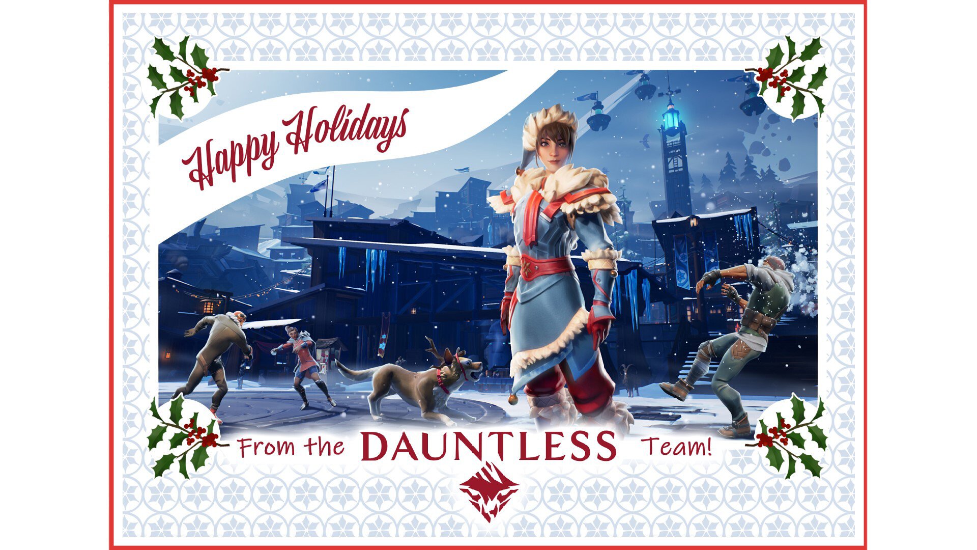 Dauntless Happy Holidays Wallpaper