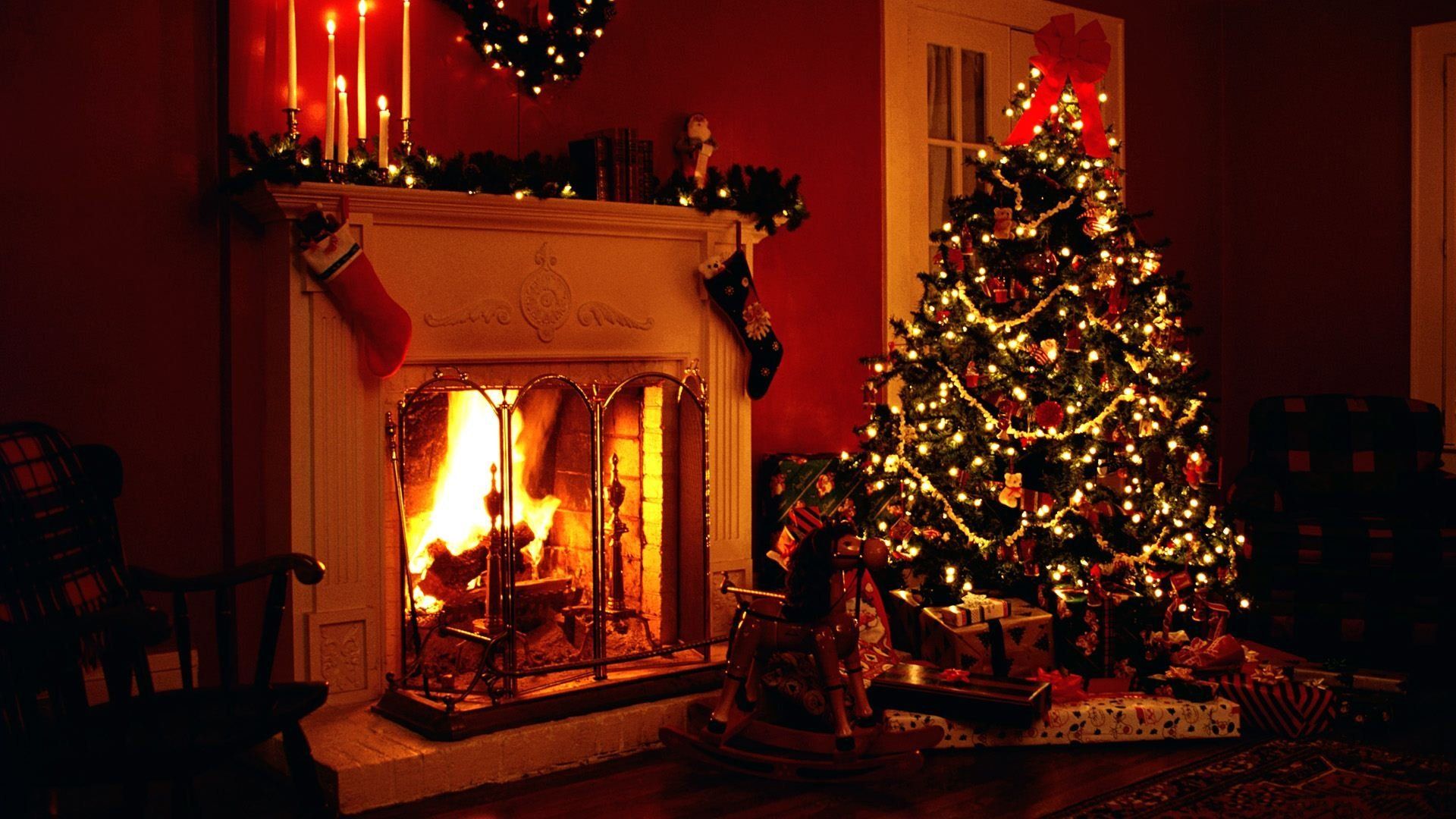 Christmas Fireplace Comfort new wallpaper
