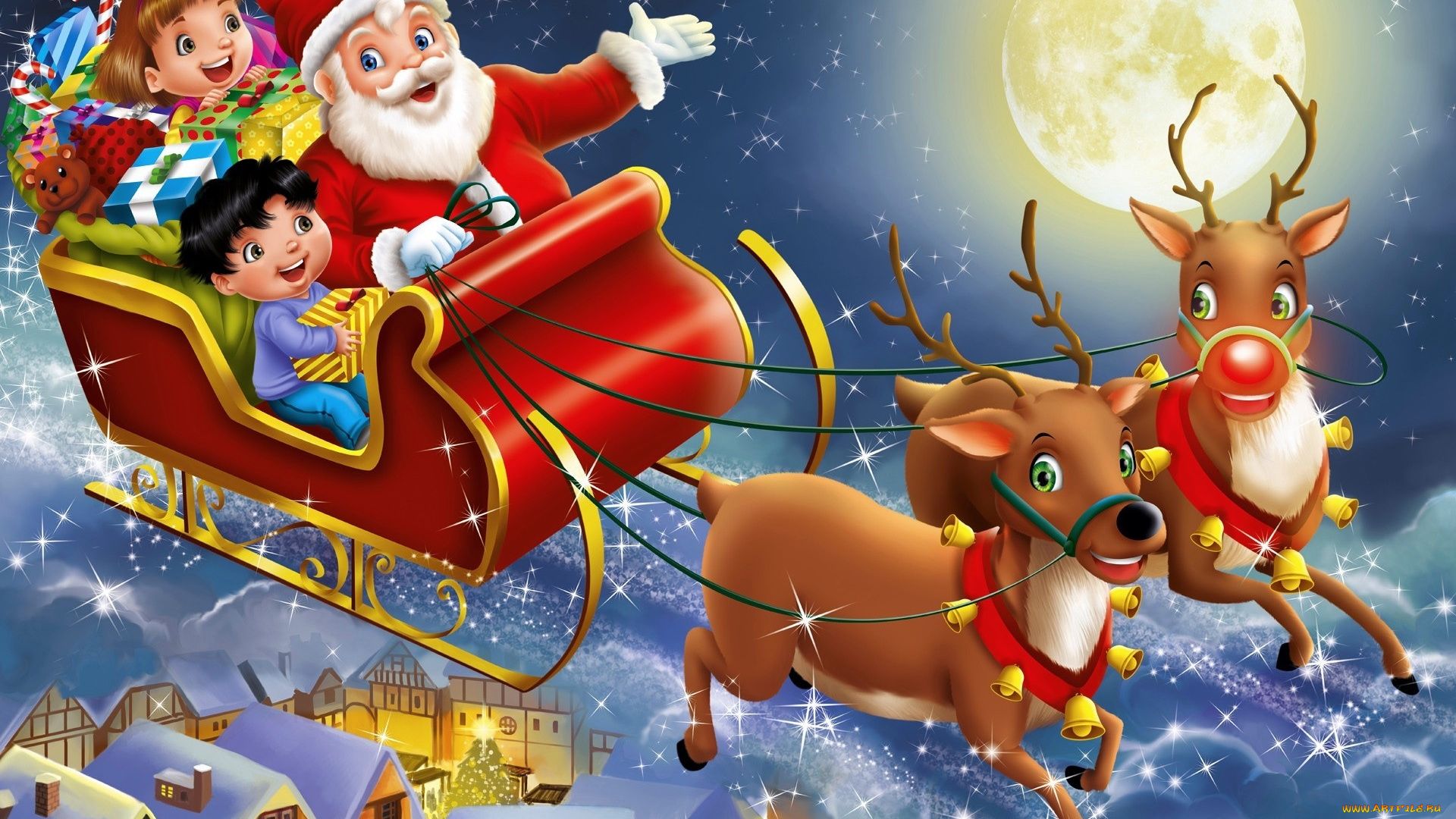Christmas Sleigh download free wallpaper image search