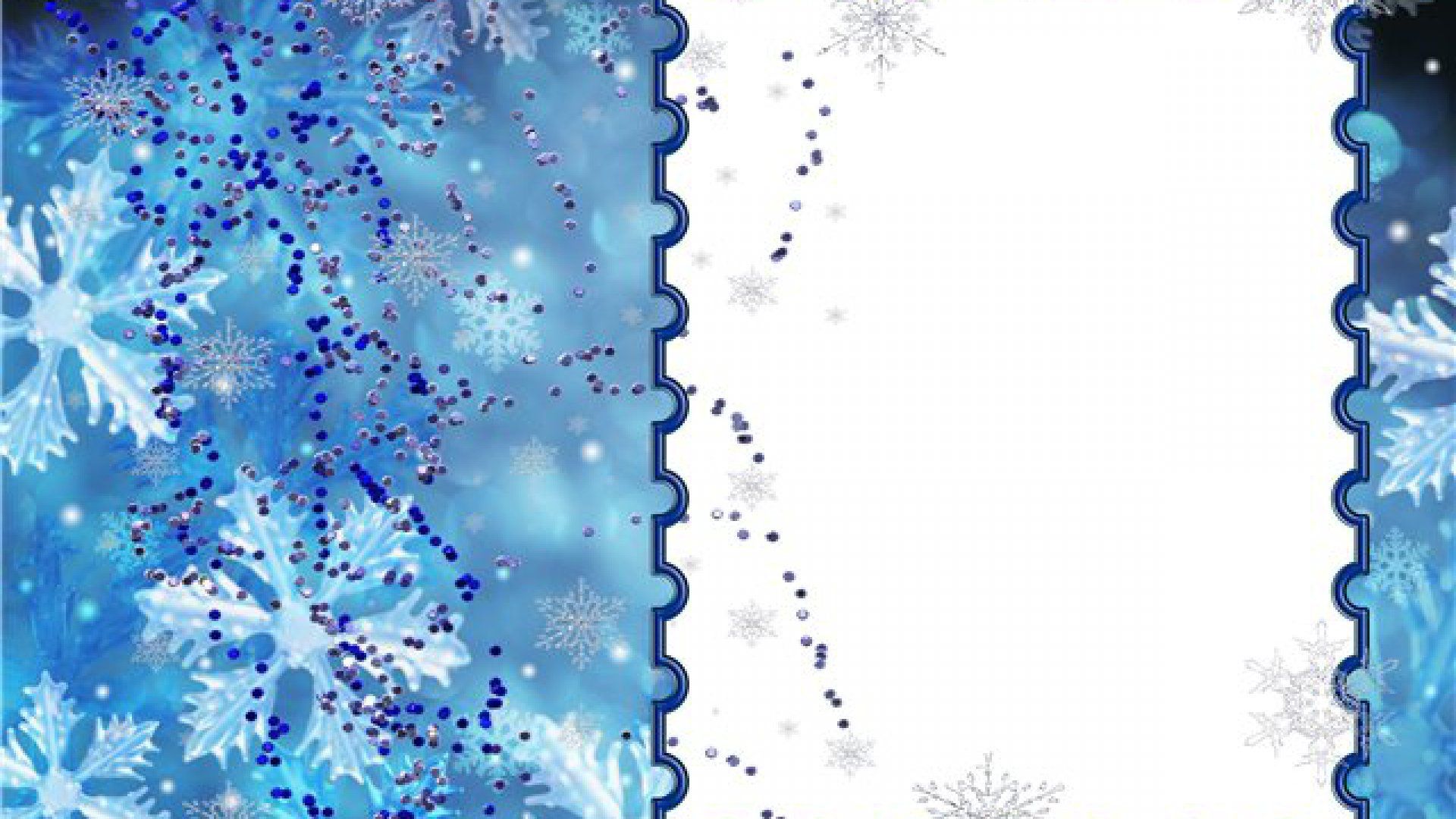 New Year With Snowflakes Cool Wallpaper