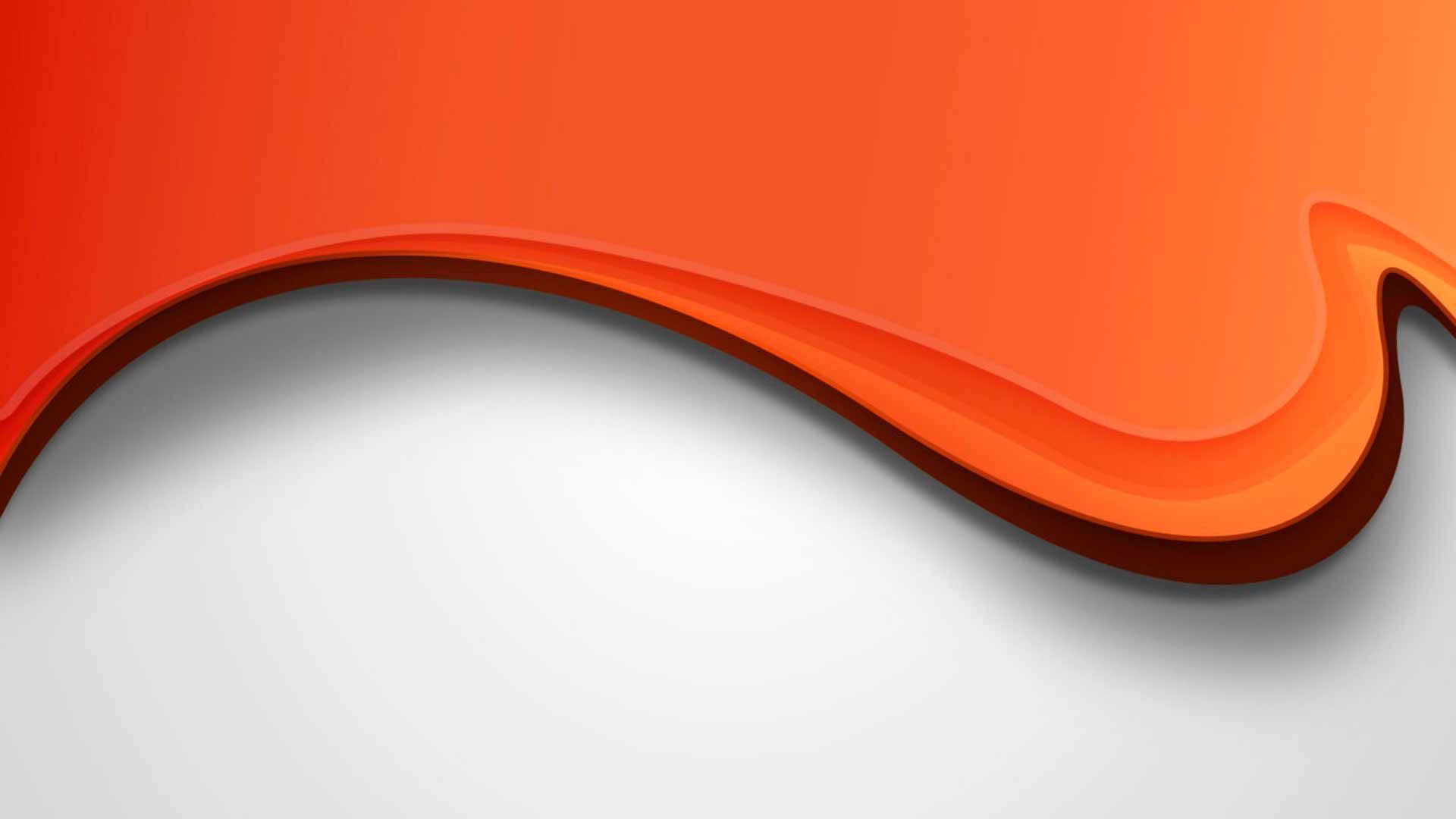 Orange And White PC Wallpaper