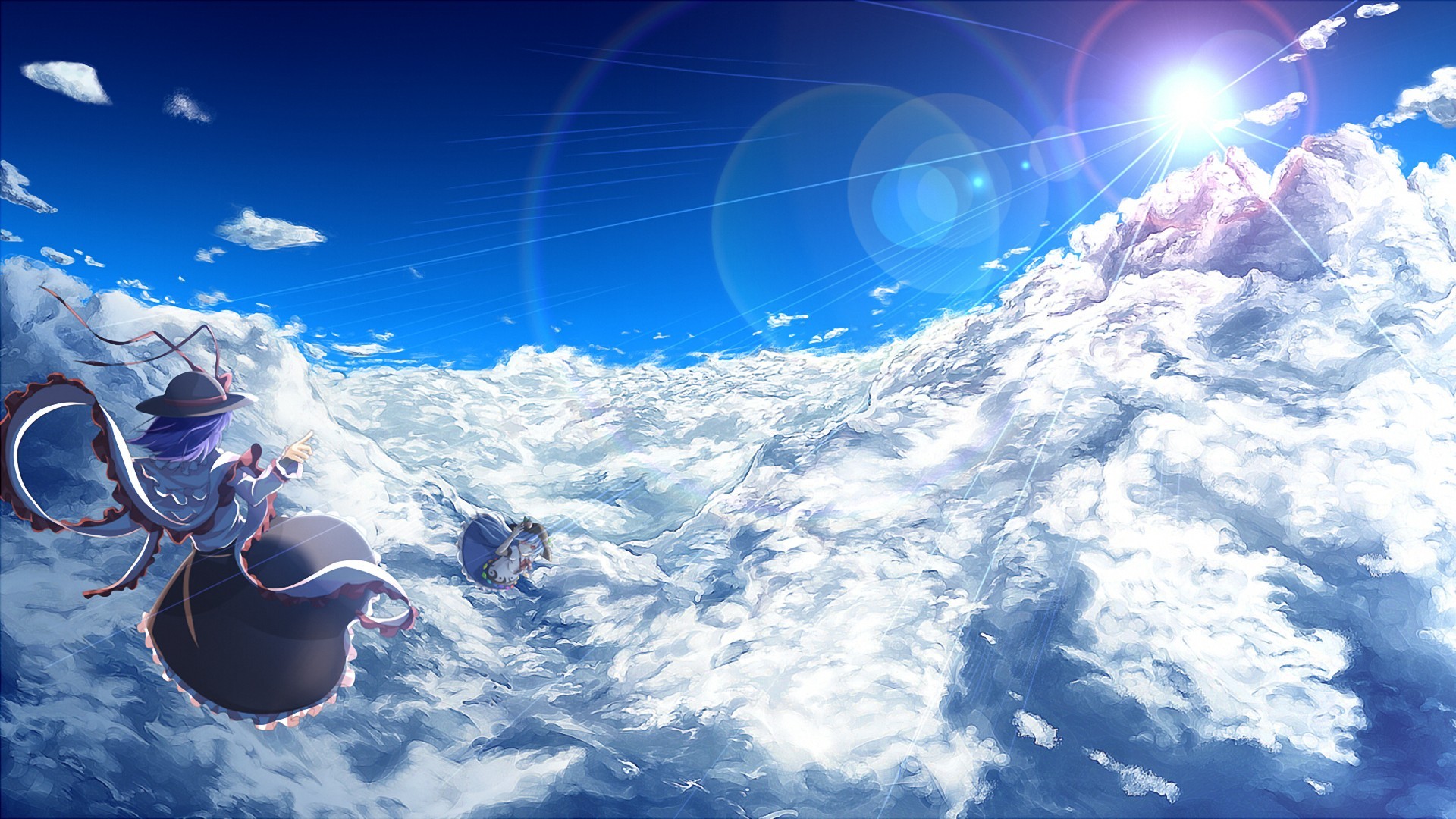 Anime Cloud Desktop Wallpaper