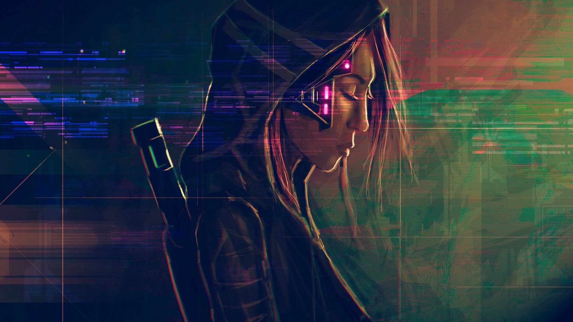 Cyberpunk Mask HD Wallpaper