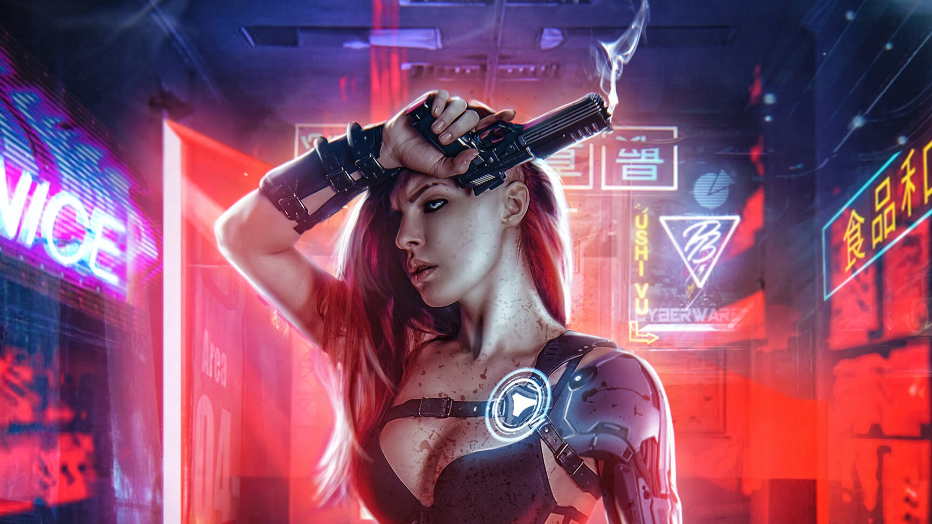 Cyberpunk Mask HD Wallpaper