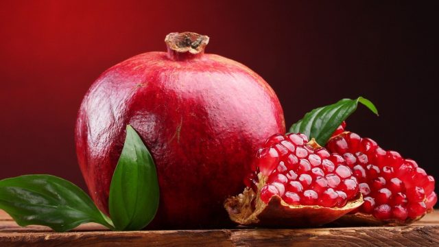 Pomegranate background wallpaper