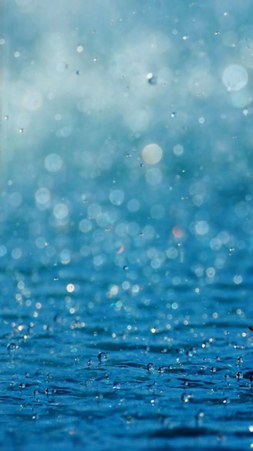 Rain iOS 8 wallpaper