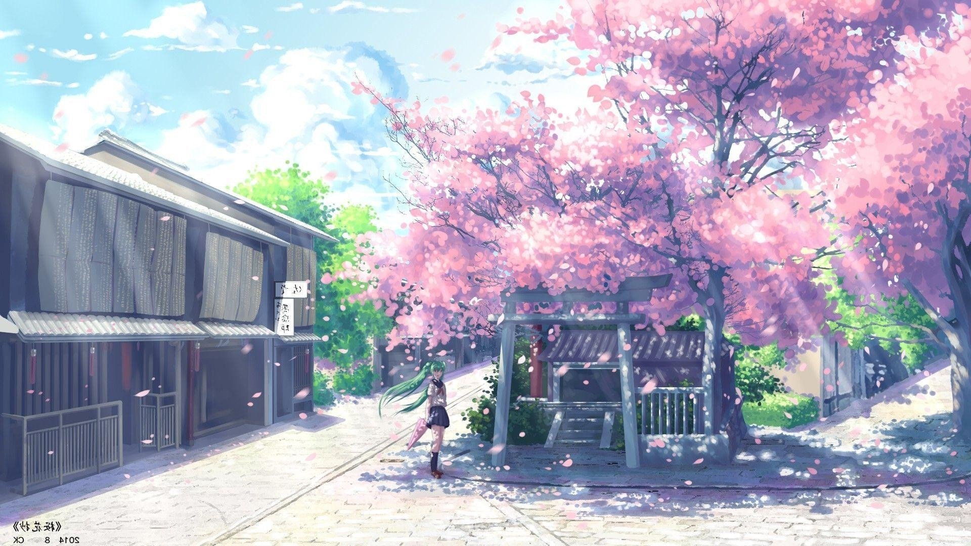 460982 sky, bench, artwork, outdoors, clouds, anime, sign - Rare Gallery HD  Wallpapers