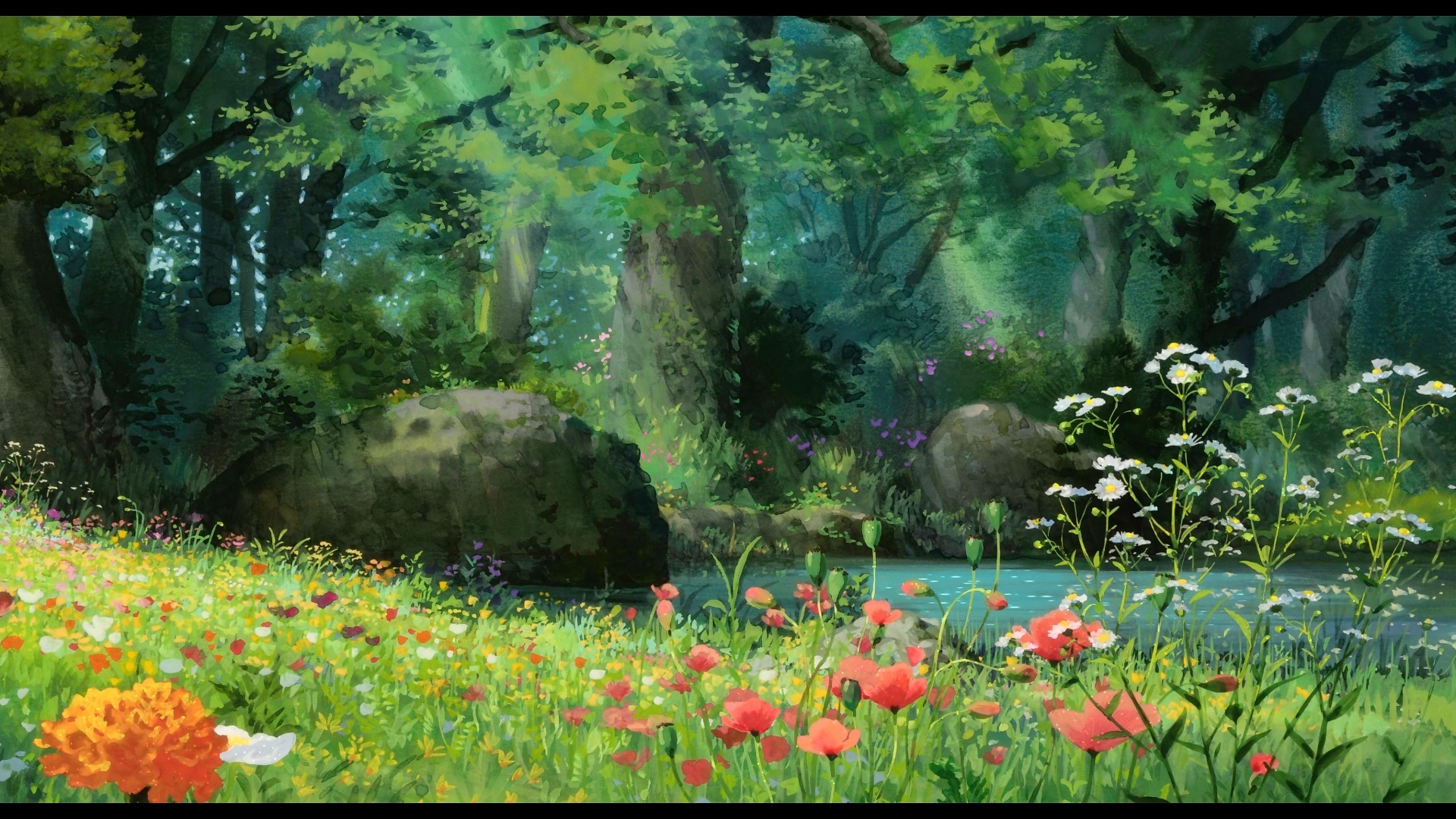 Anime Forest New Wallpaper