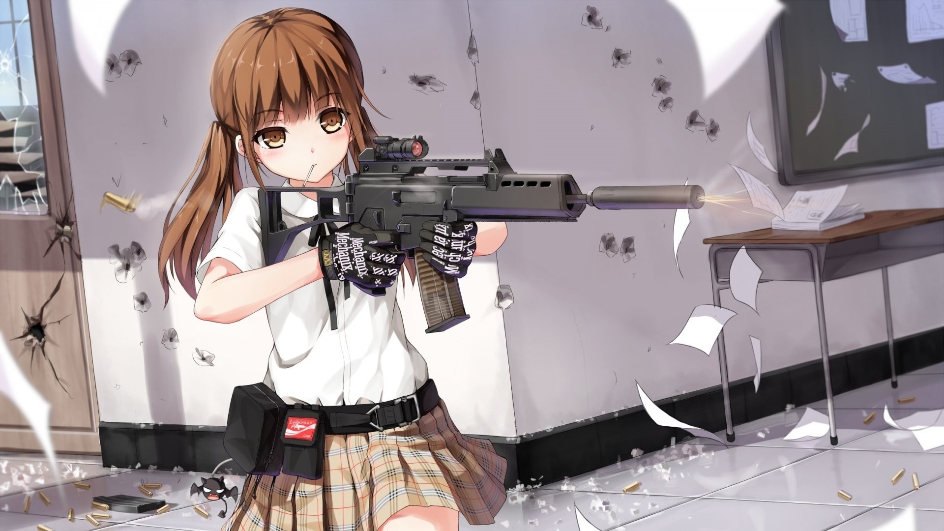 Anime Girls With Guns Wallpaper Download
