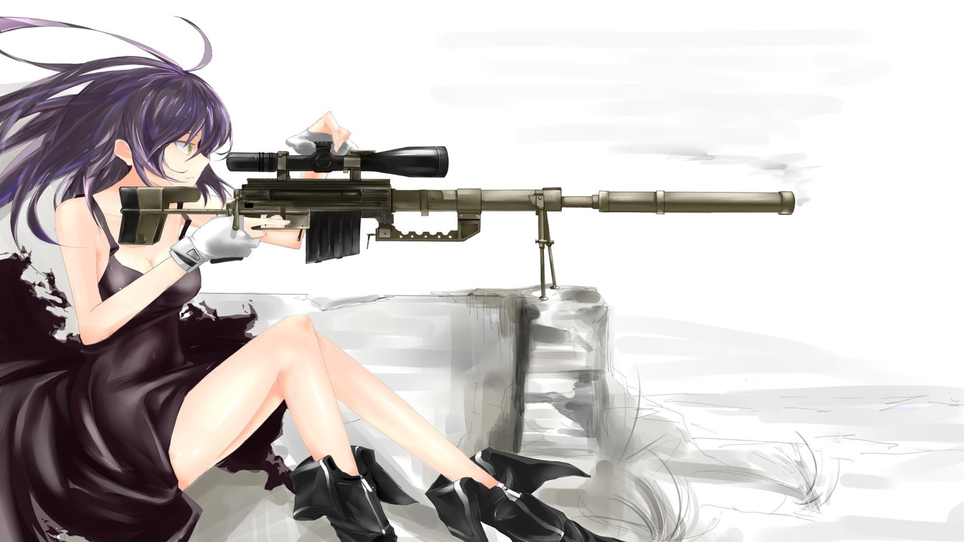Anime Girls With Guns Wallpaper Full HD