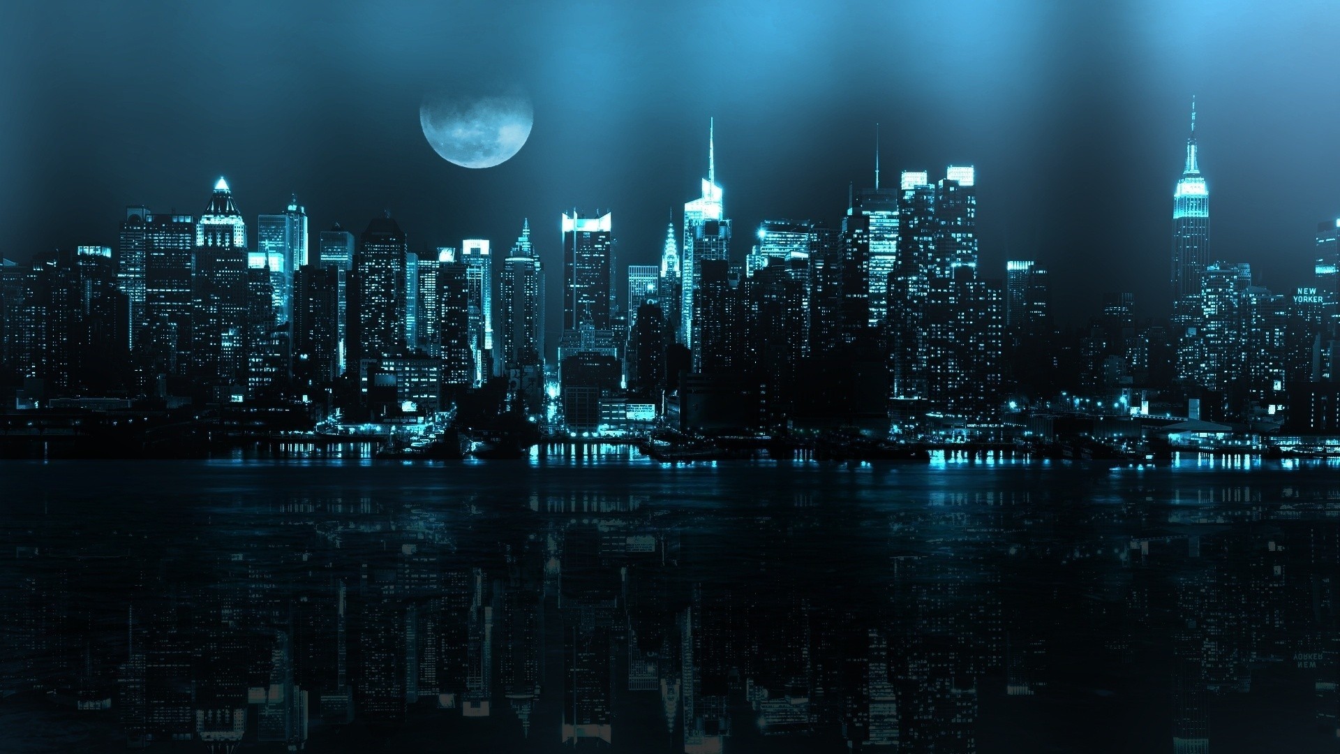 dark city background