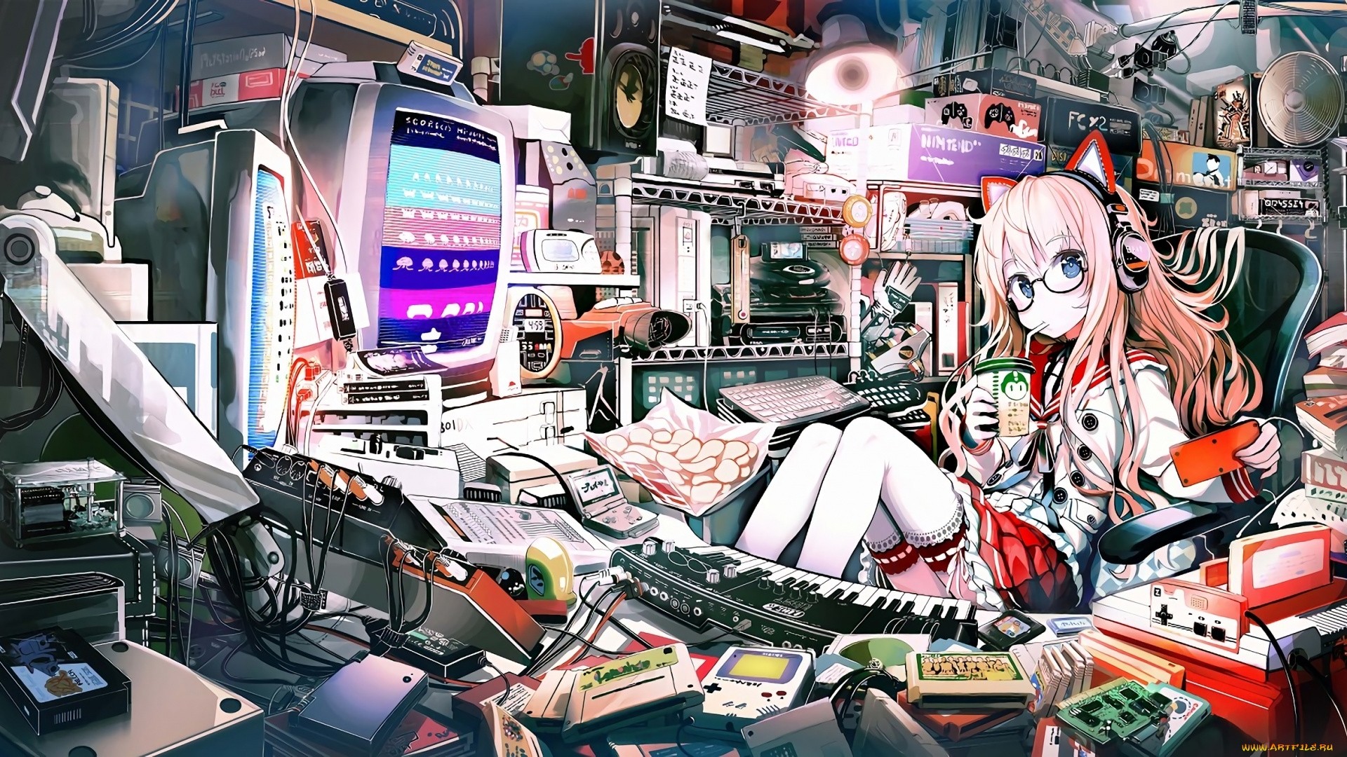 Gamer Girl computer wallpaper