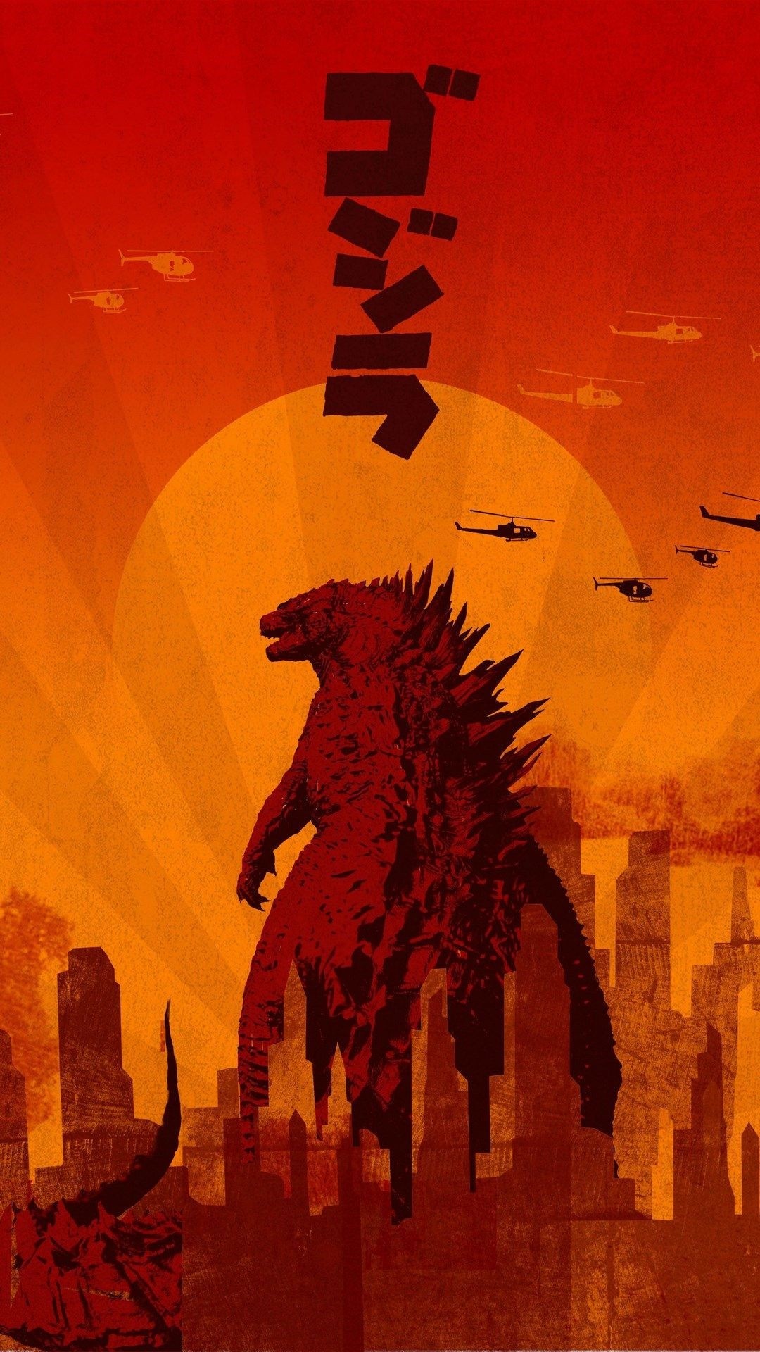 Godzilla iPhone hd wallpaper