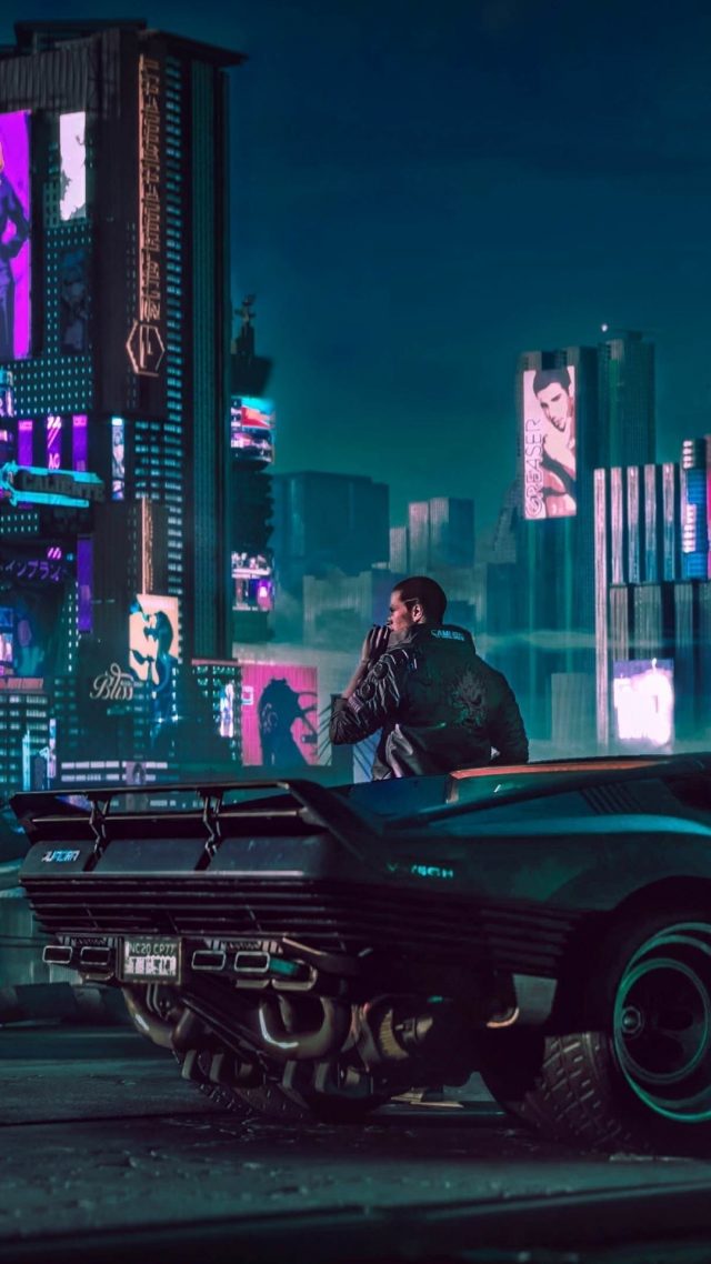 Cyberpunk phone background