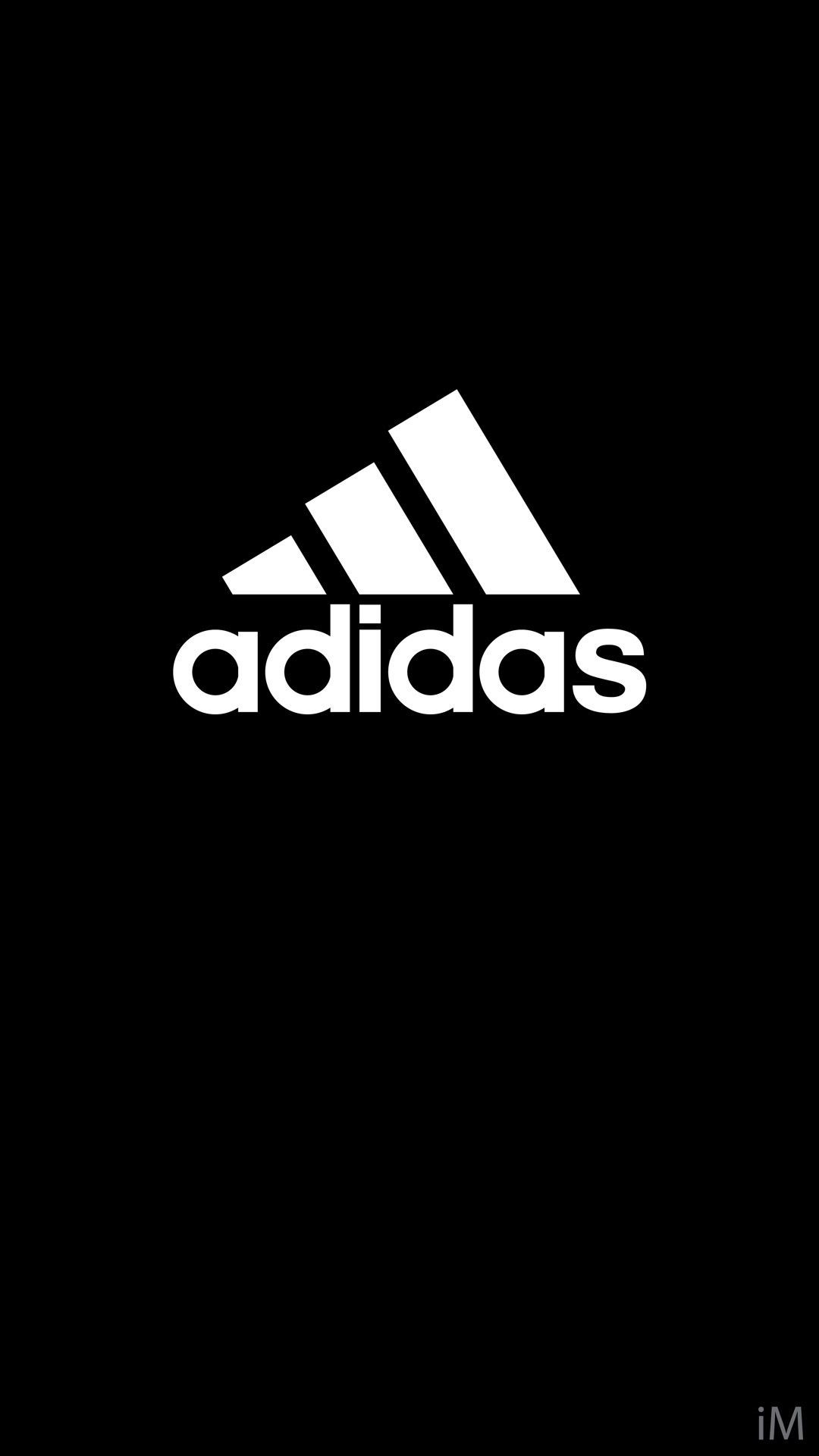 Black Adidas wallpaper for iPhone