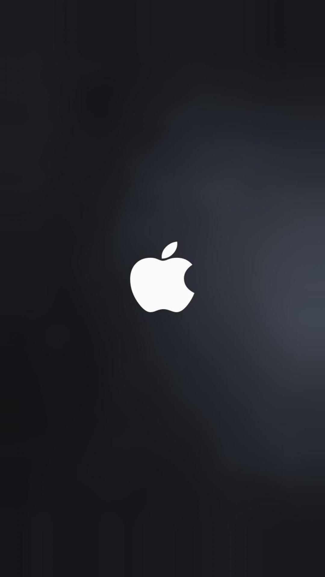 White Apple phone background