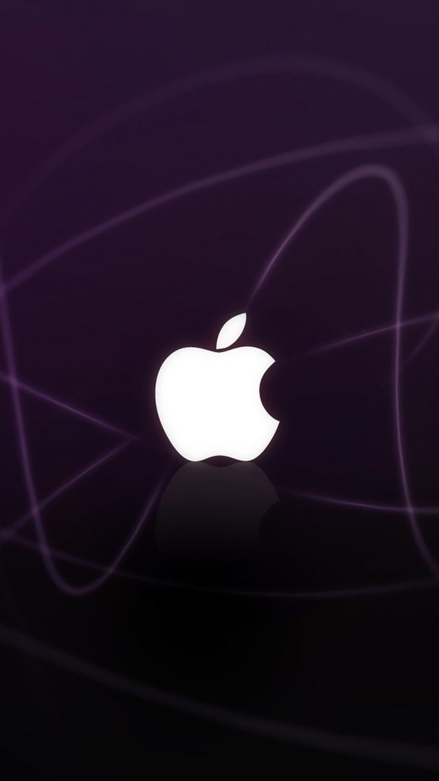 White Apple wallpaper for iPhone