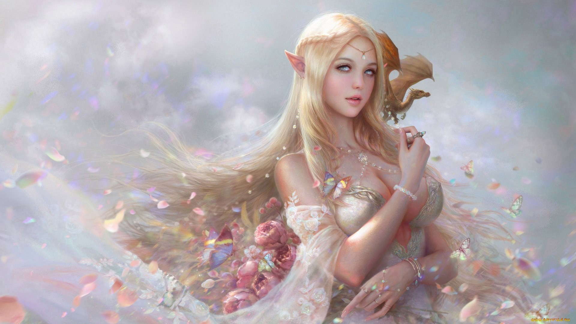 Fantasy Girl Background