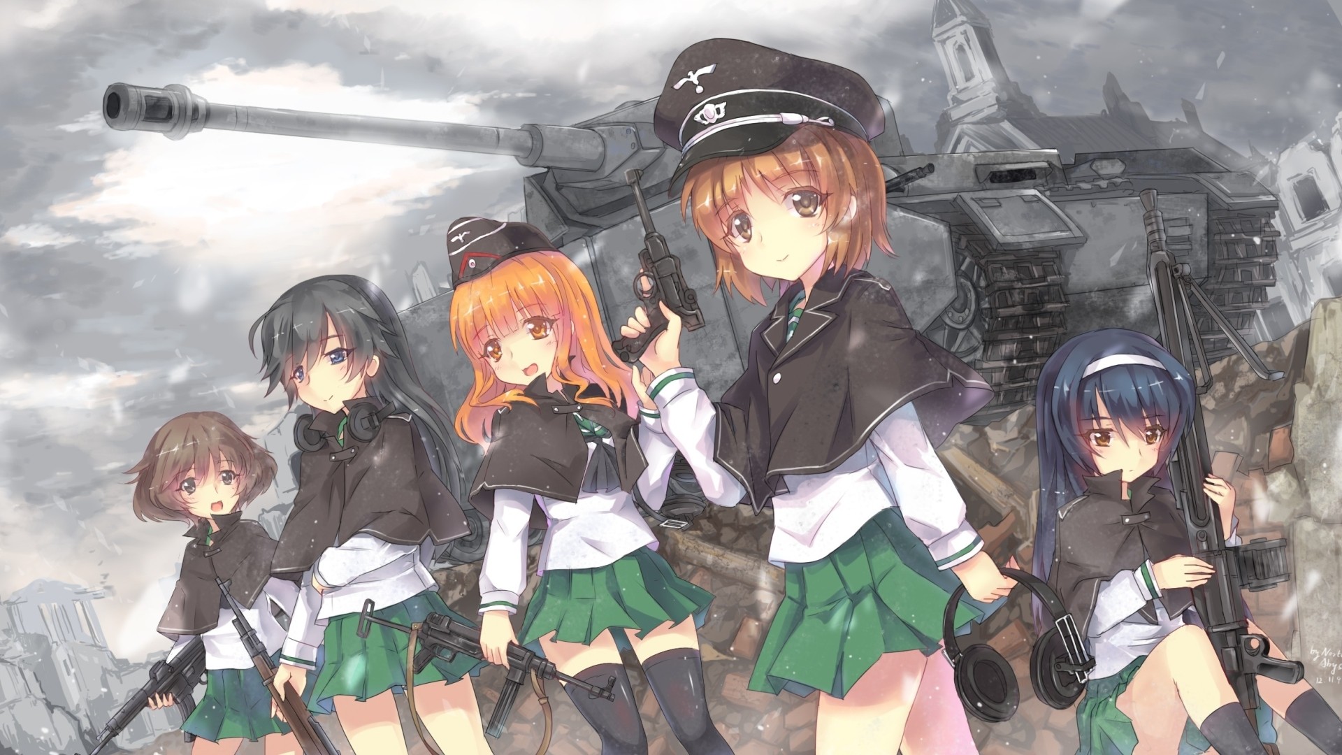 Girls Und Panzer 1920x1080 wallpaper