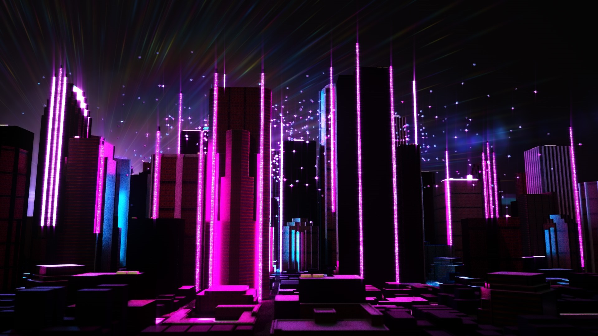 Neon City desktop wallpaper download