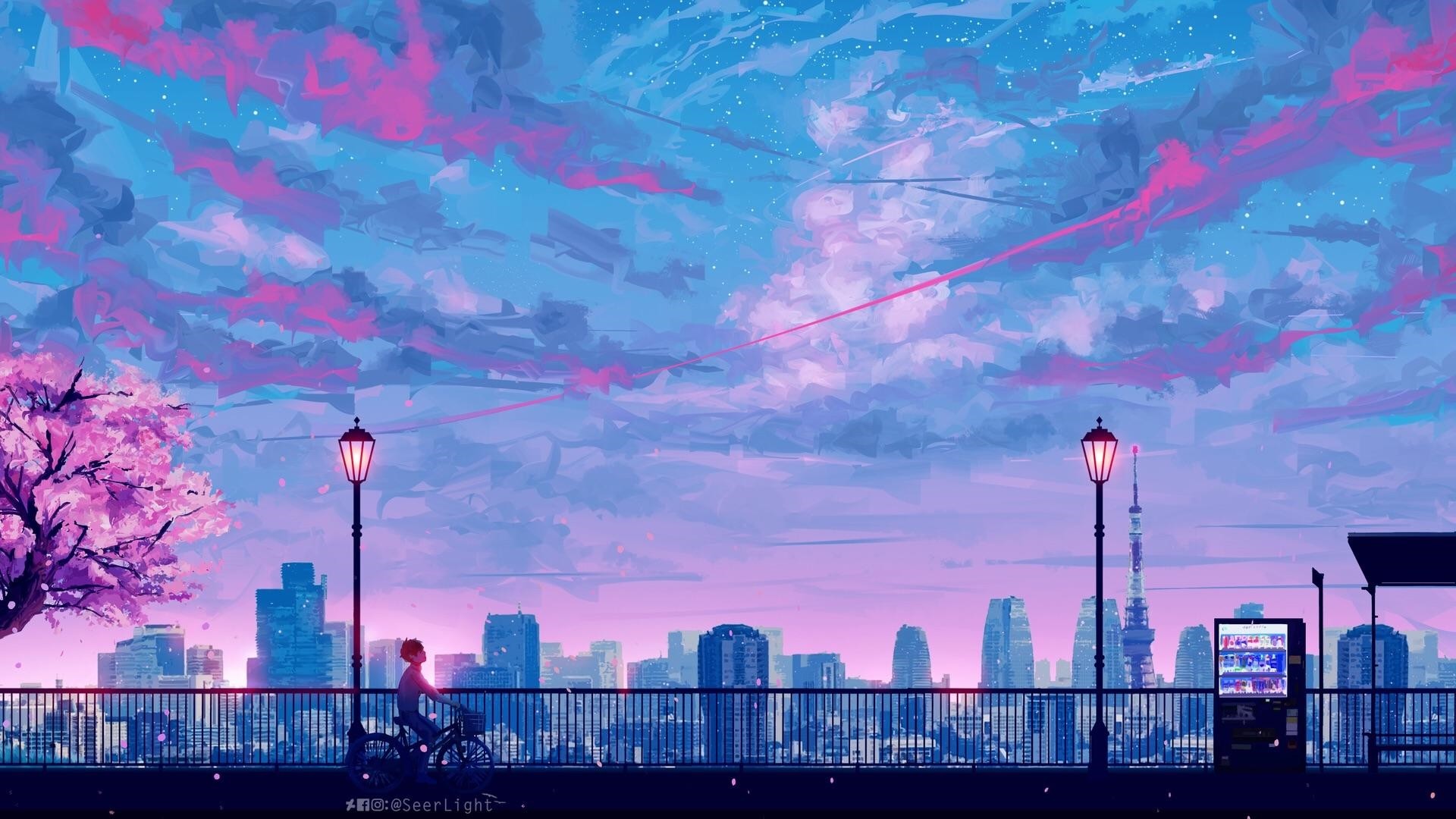Aesthetic Anime Background Wallpaper