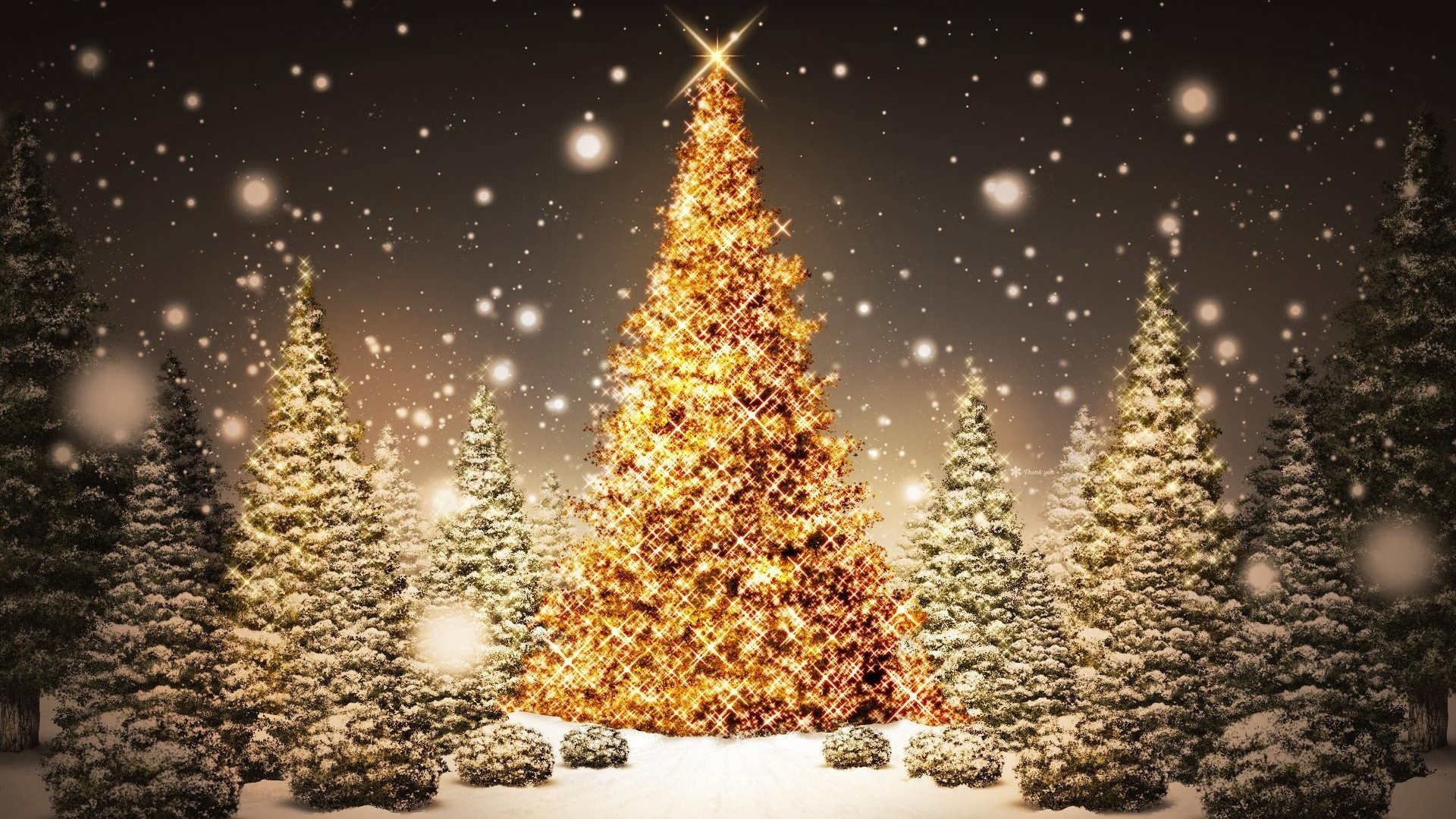 Christmas Tree PC Wallpaper HD