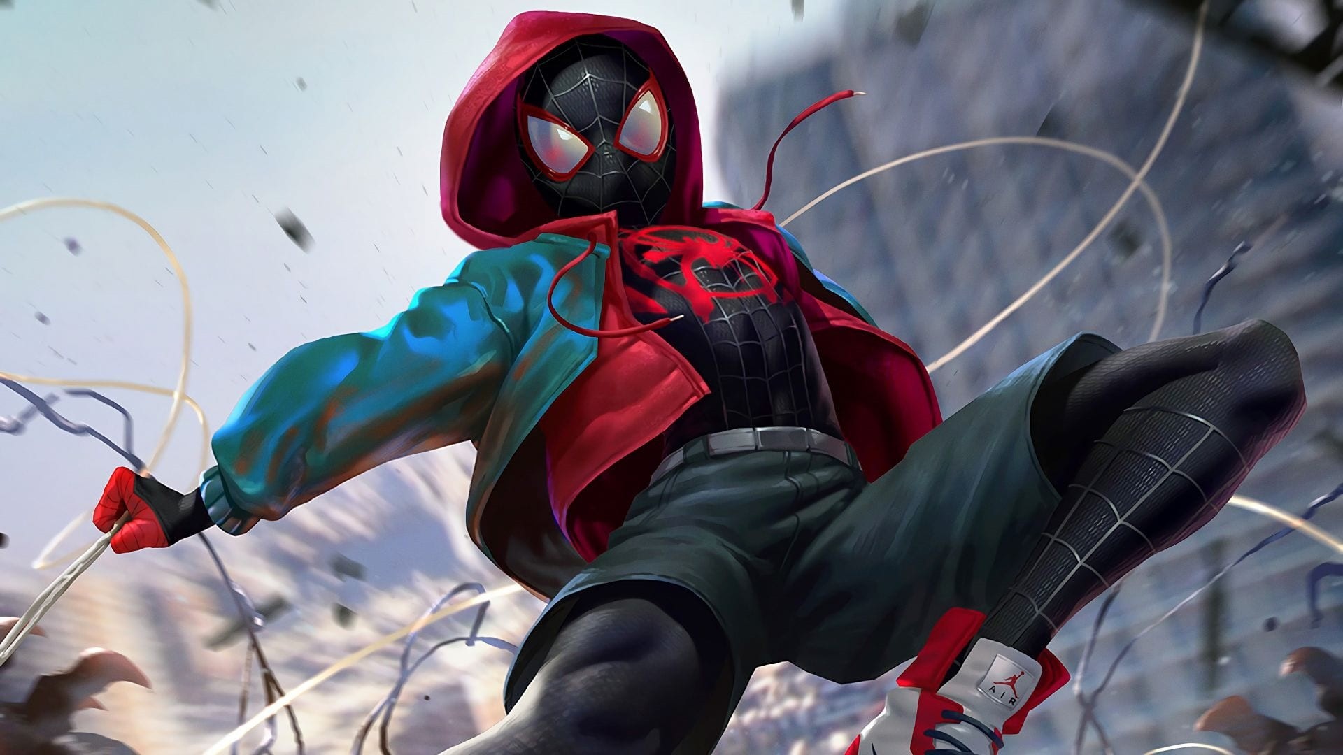 Into The Spider Verse HD Wallpaper