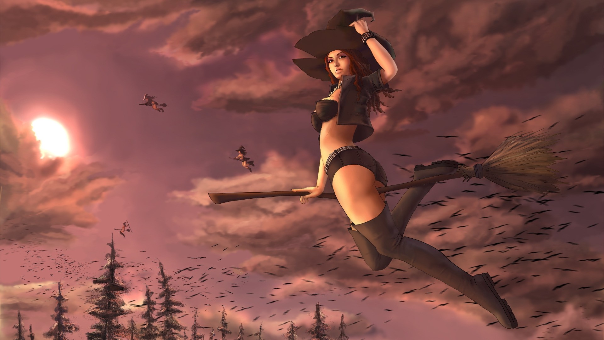 Witch Full HD Wallpaper