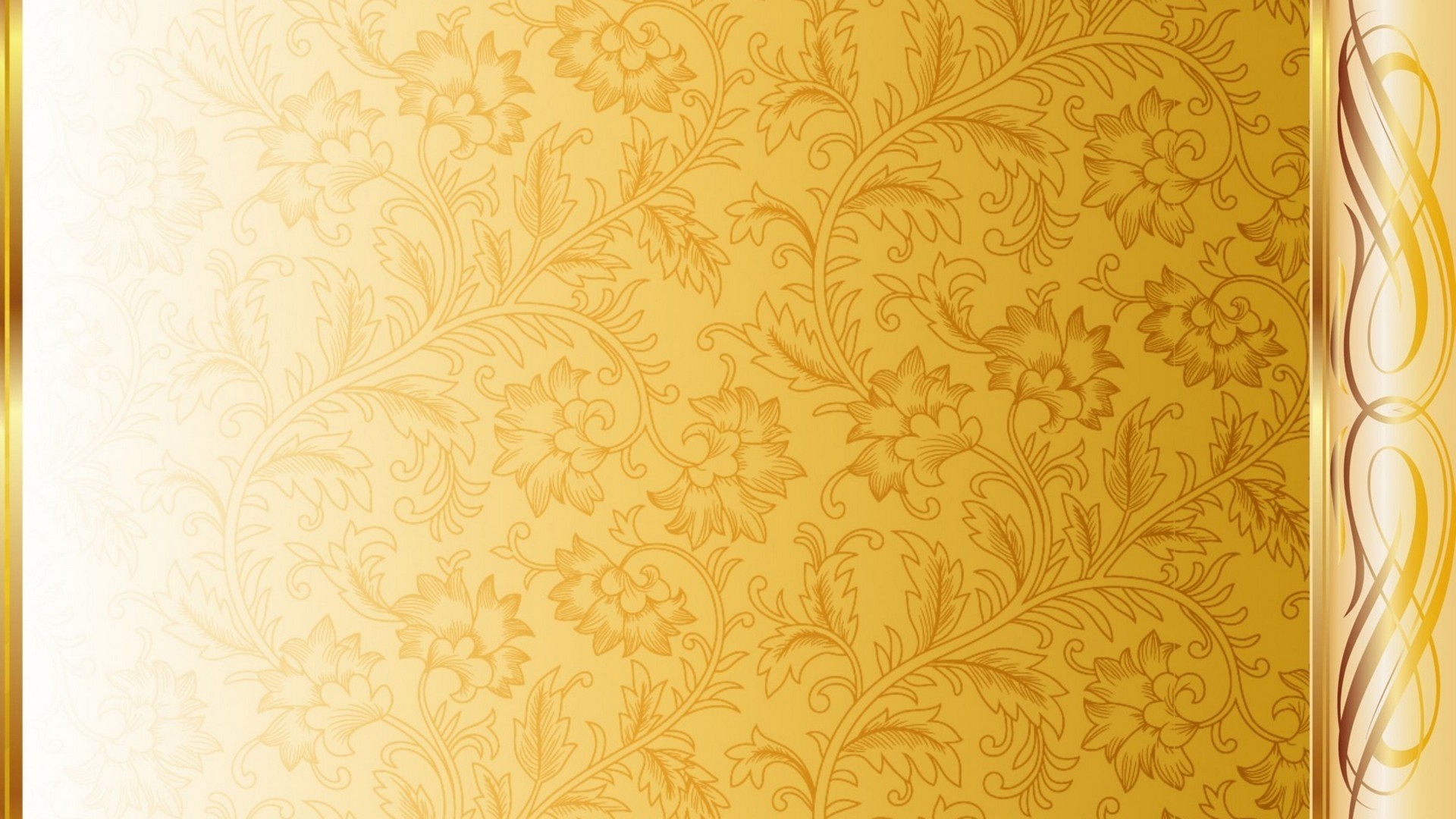White And Gold Full HD Wallpaper