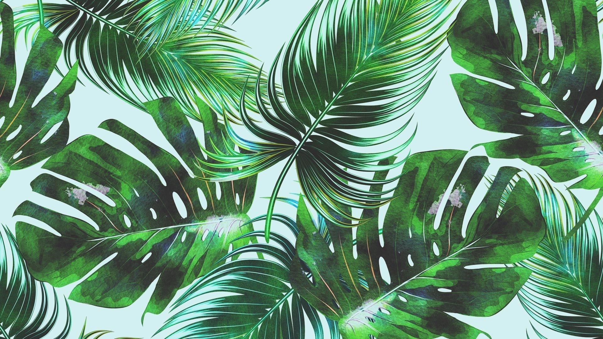 Tropical Leaves Wallpaper