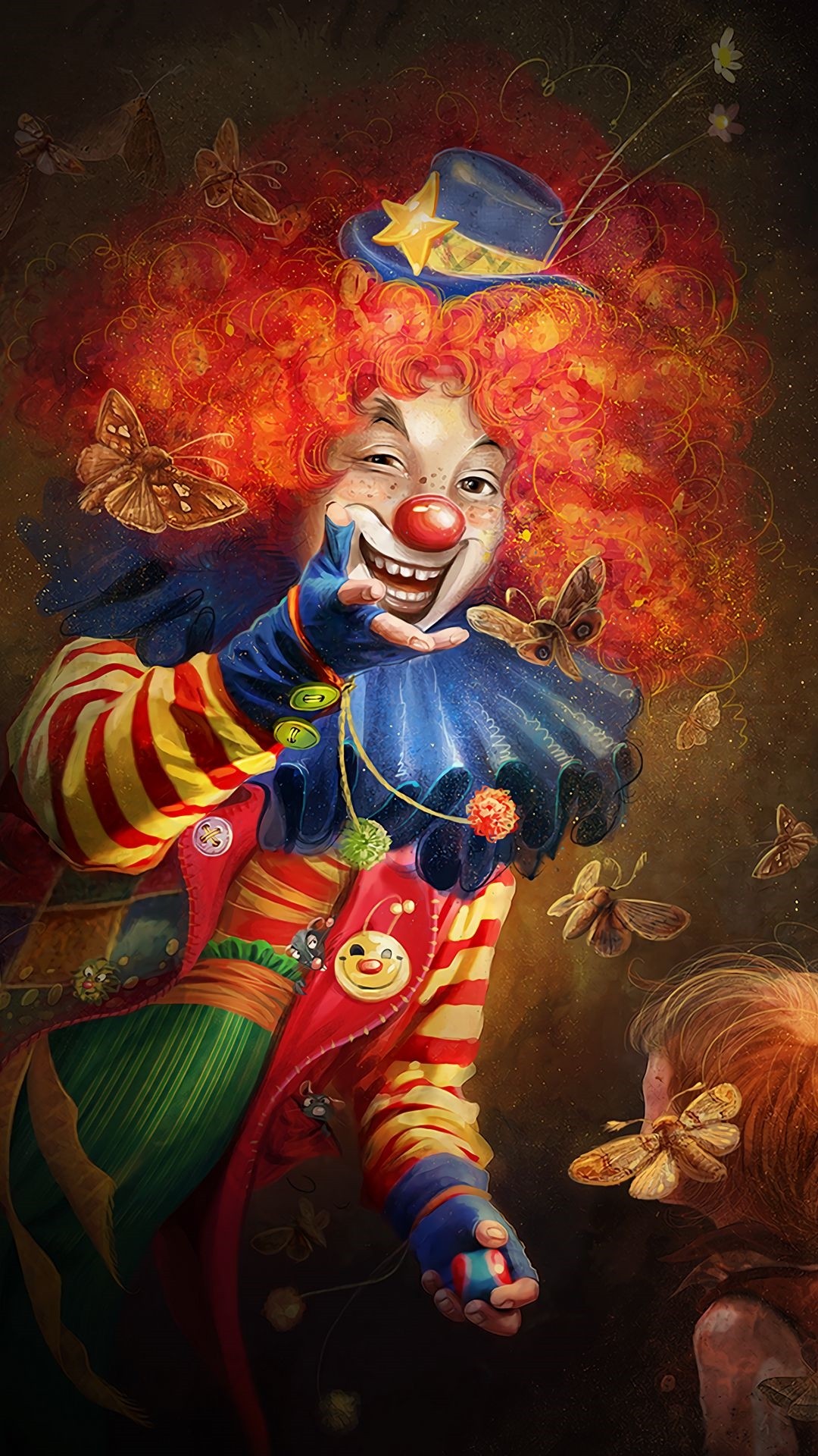 Clown iphone home screen wallpaper