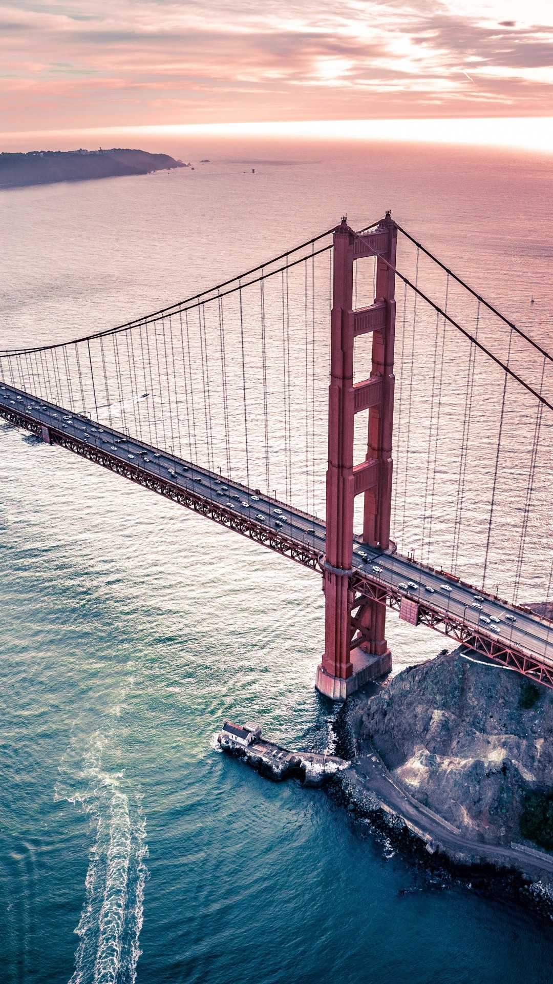 Golden Gate Bridge iphone home screen wallpaper