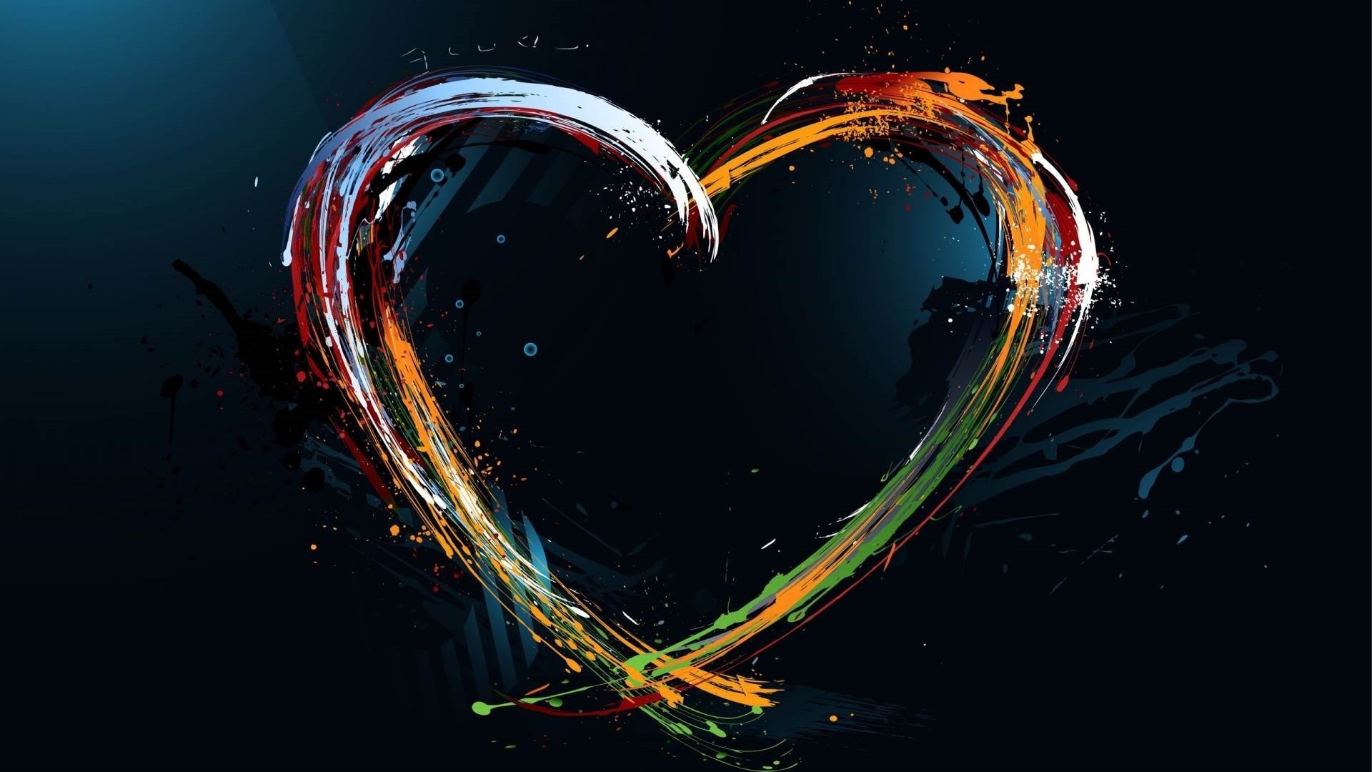 Black Background Heart Wallpaper Image For Free Download - Pngtree