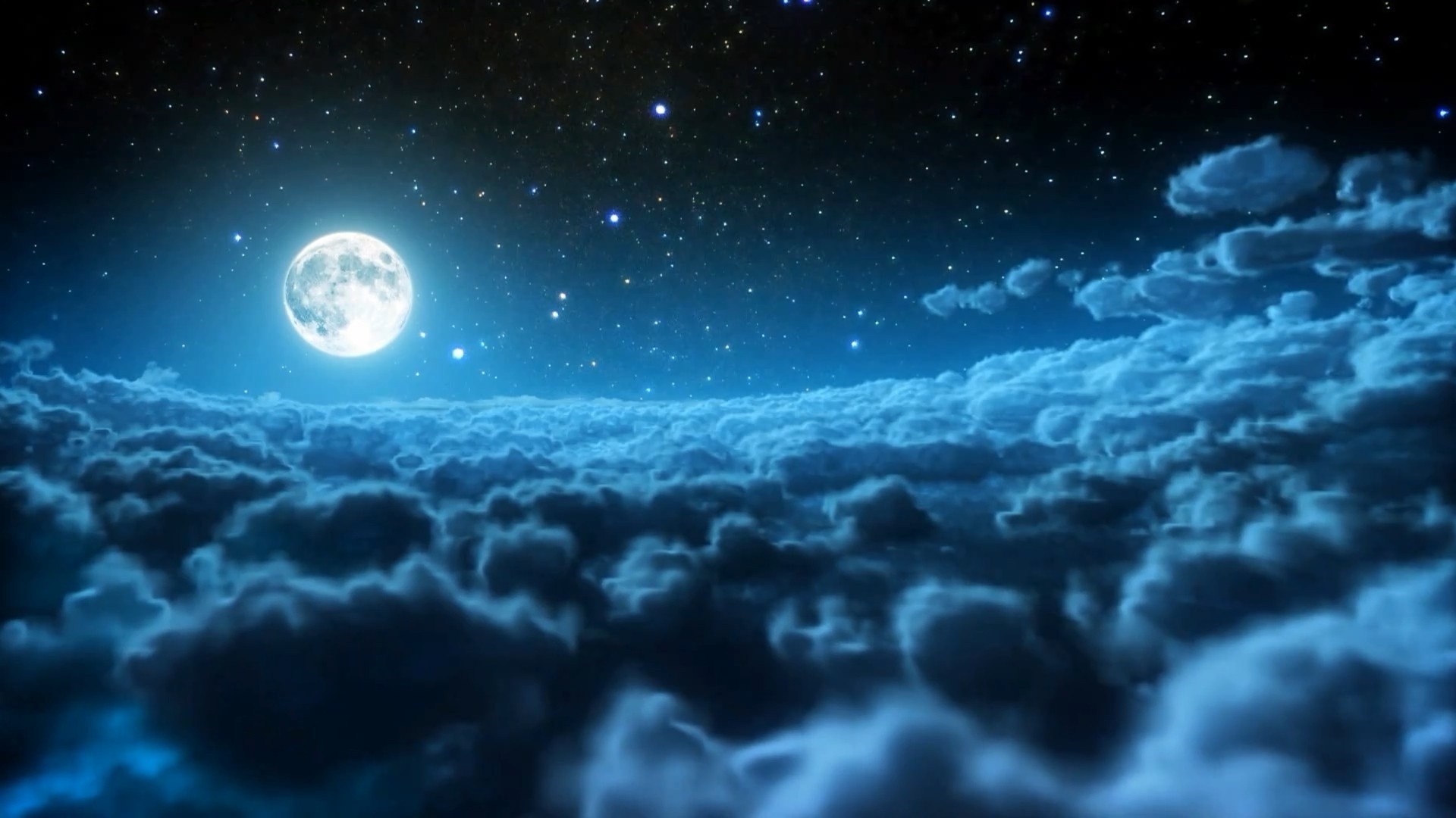 Moon And Stars Free Wallpaper and Background
