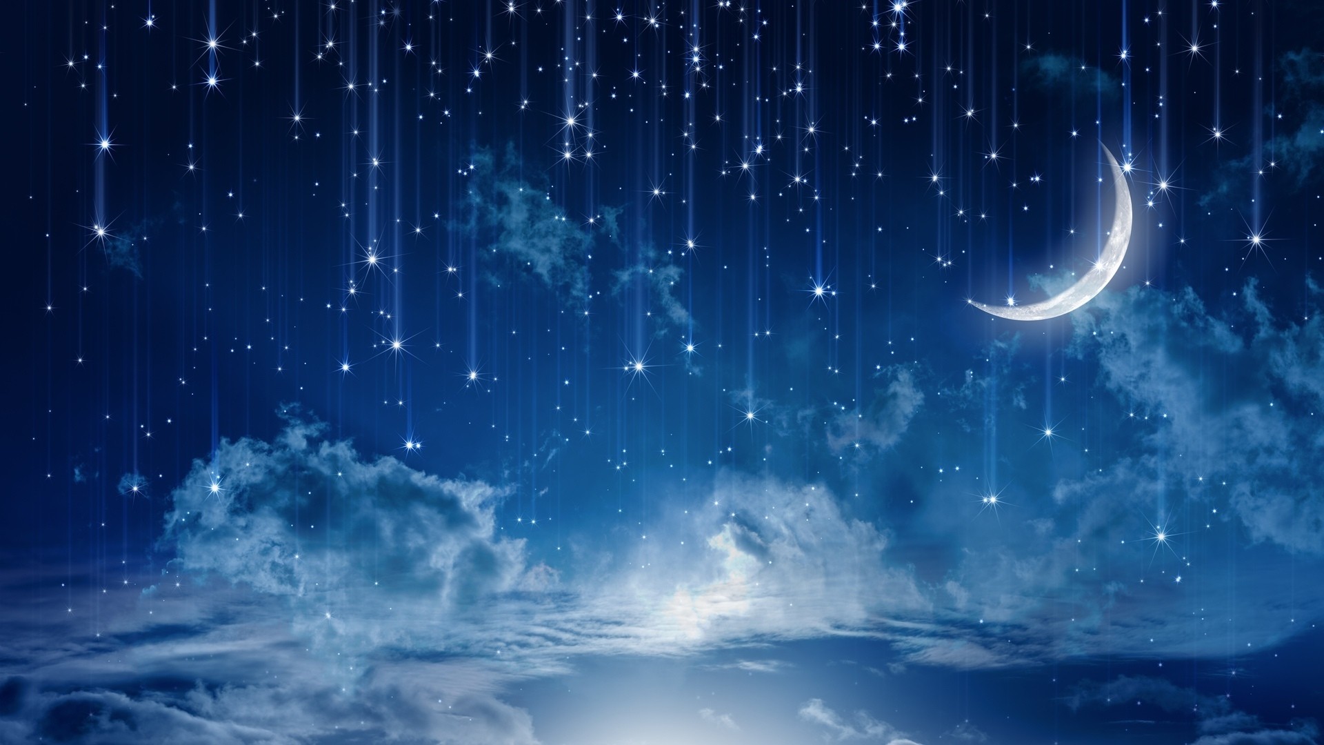 Moon And Stars Wallpaper for pc