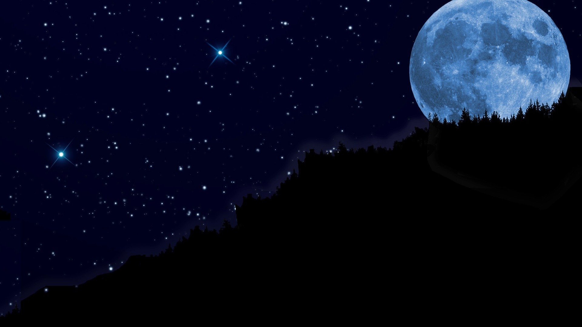 Moon And Stars Picture