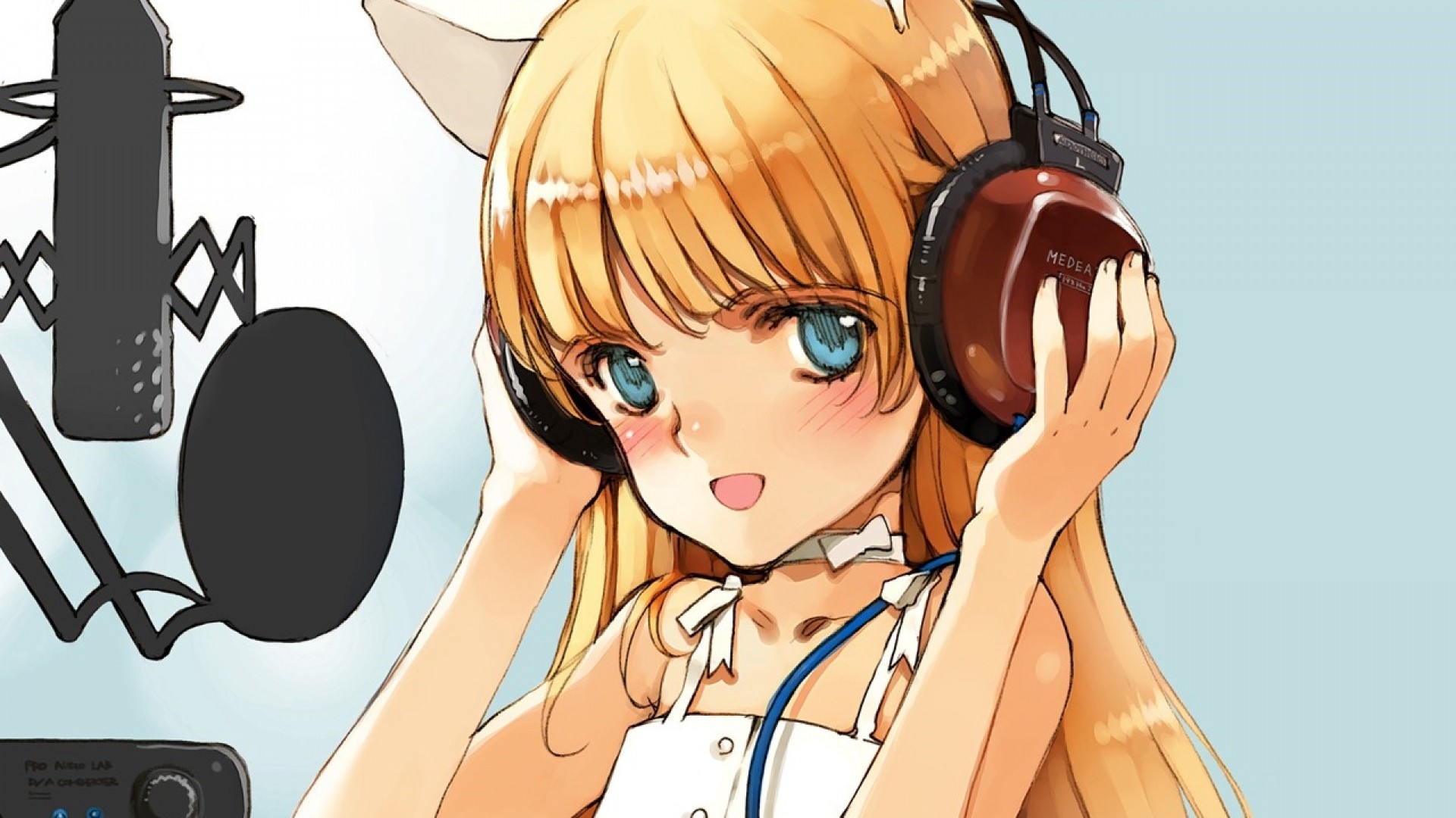 Blonde Anime Girl hd wallpaper download