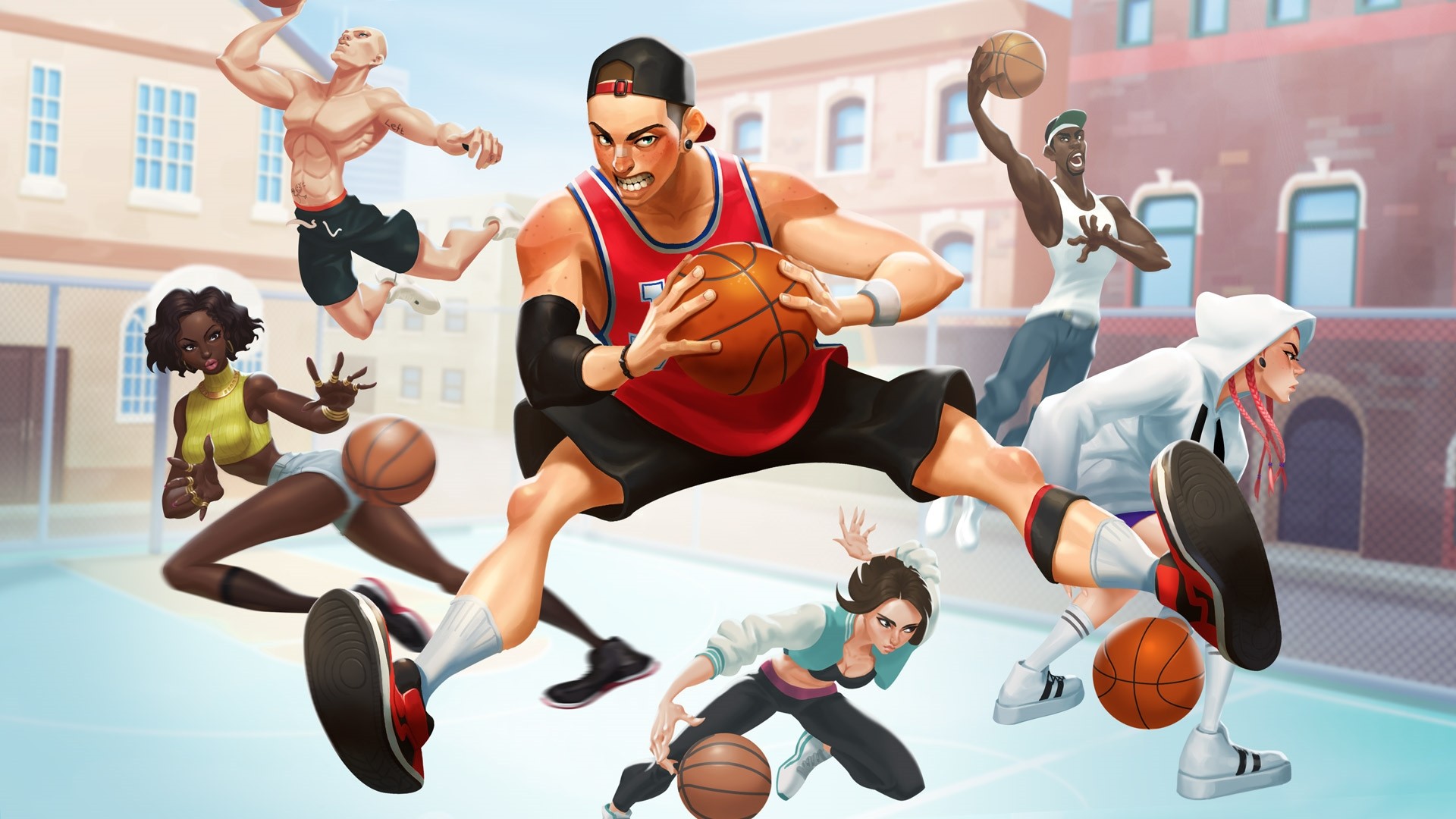 Cartoon Basketball Full HD Wallpaper