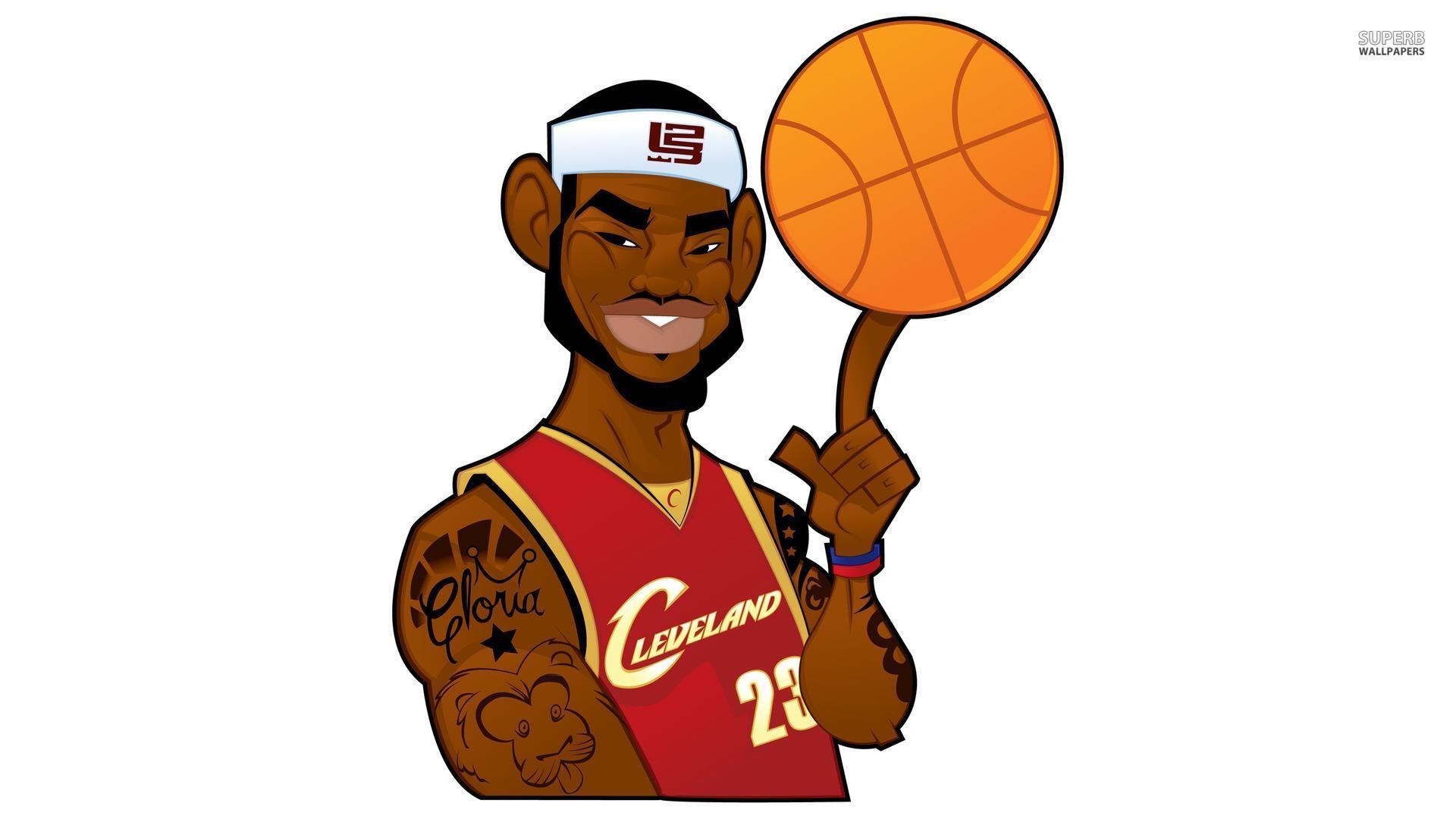 Cartoon Basketball Desktop Wallpaper