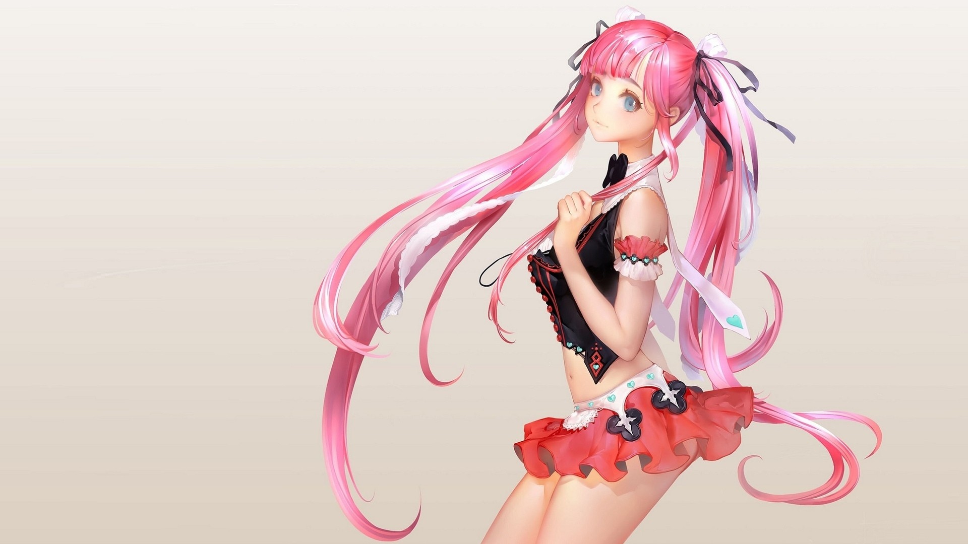 Characters With Pink Hair computer wallpaper